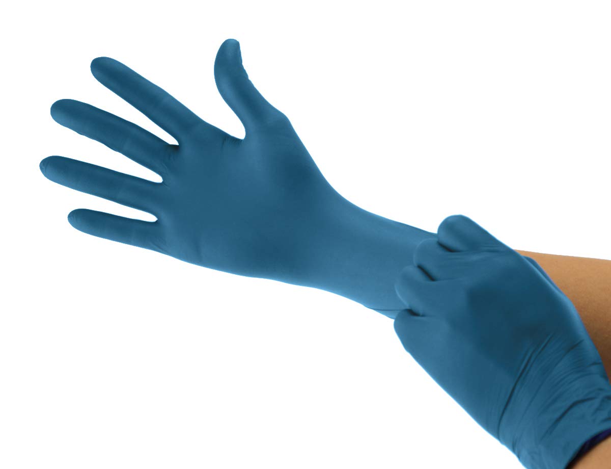 Premium Nitrile Exam Gloves Powder-Free Small (Pack of 3000) - 2.0 Mil Thick, Aegean Blue - Cranberry USA CR3386case Inspire - Ideal for Medical, Dental, Laboratory & Food Handling Safety