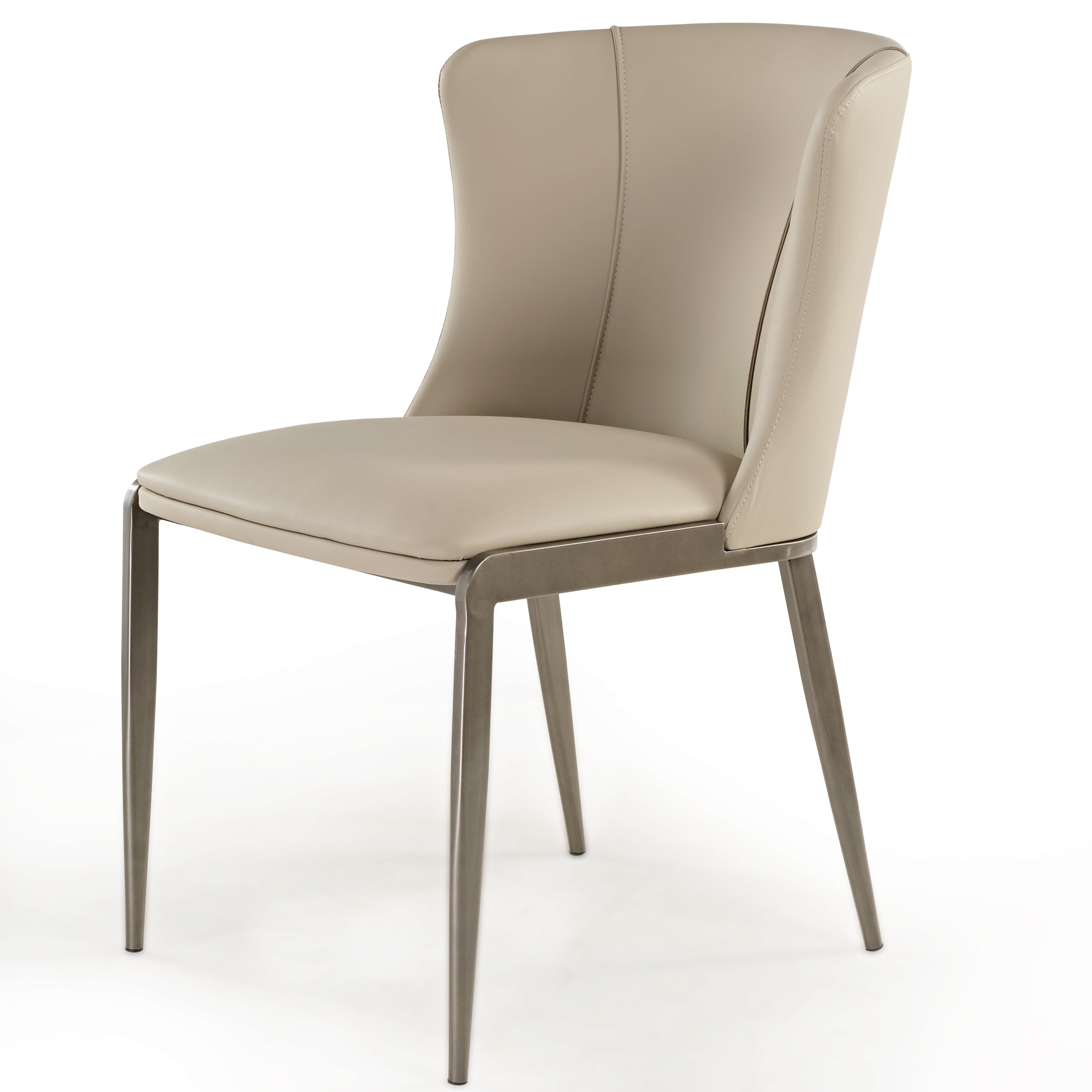 Aurelia Upholstered Dining Chairs Set of 2 - Beige Fabric Side Chairs for Kitchen, Dining Room & Breakfast Nook | Comfortable & Stylish Seating Solution