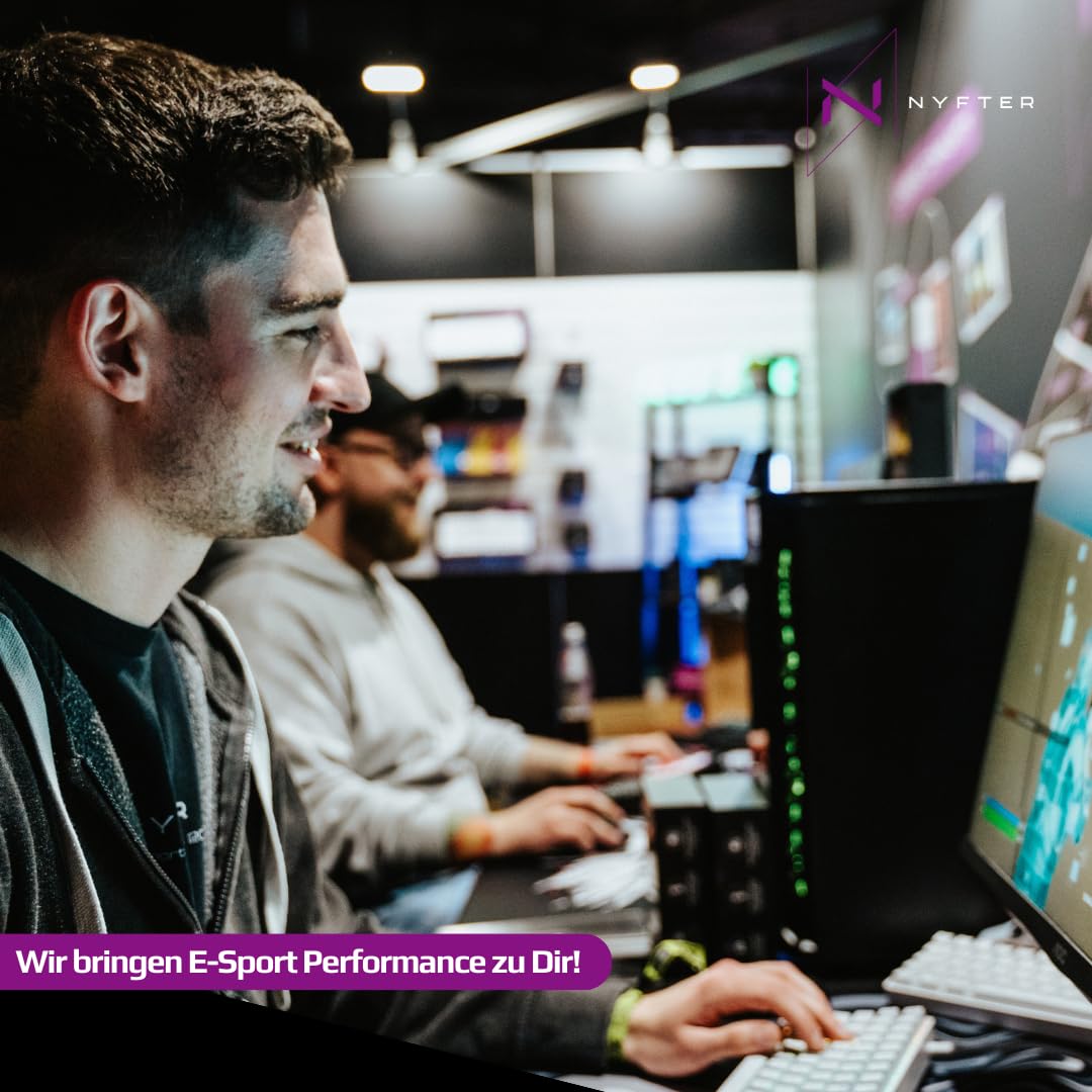 Nyfter 75% Gaming Keyboard - Hot-Swappable Mechanical RGB for PC Gamers - Office & Esports