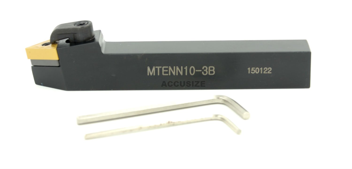 Accusize Industrial Tools Mten Tool Holders with Tnmg Carbide Inserts - High Precision Lathe Tooling for Metalworking & CNC Machining