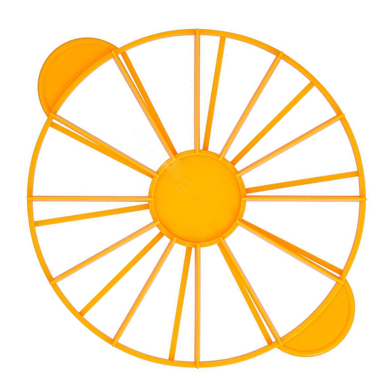 Premium Cake Portion Marker - 10/12 Piece Round Cake Divider Tool, Food Grade Bread Slicer & Cake Slicing Fixator (Yellow, 126g/4.4oz) - Perfect for Birthday Cakes, Wedding Desserts & Baking Measurements
