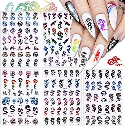 Trendy Club 3D Nail Stickers for Women - 29 Sheets Butterfly & Leaf Manicure Decorations | Nail Art Accessories & Decals for Fresh DIY Manicures at Home or Salon