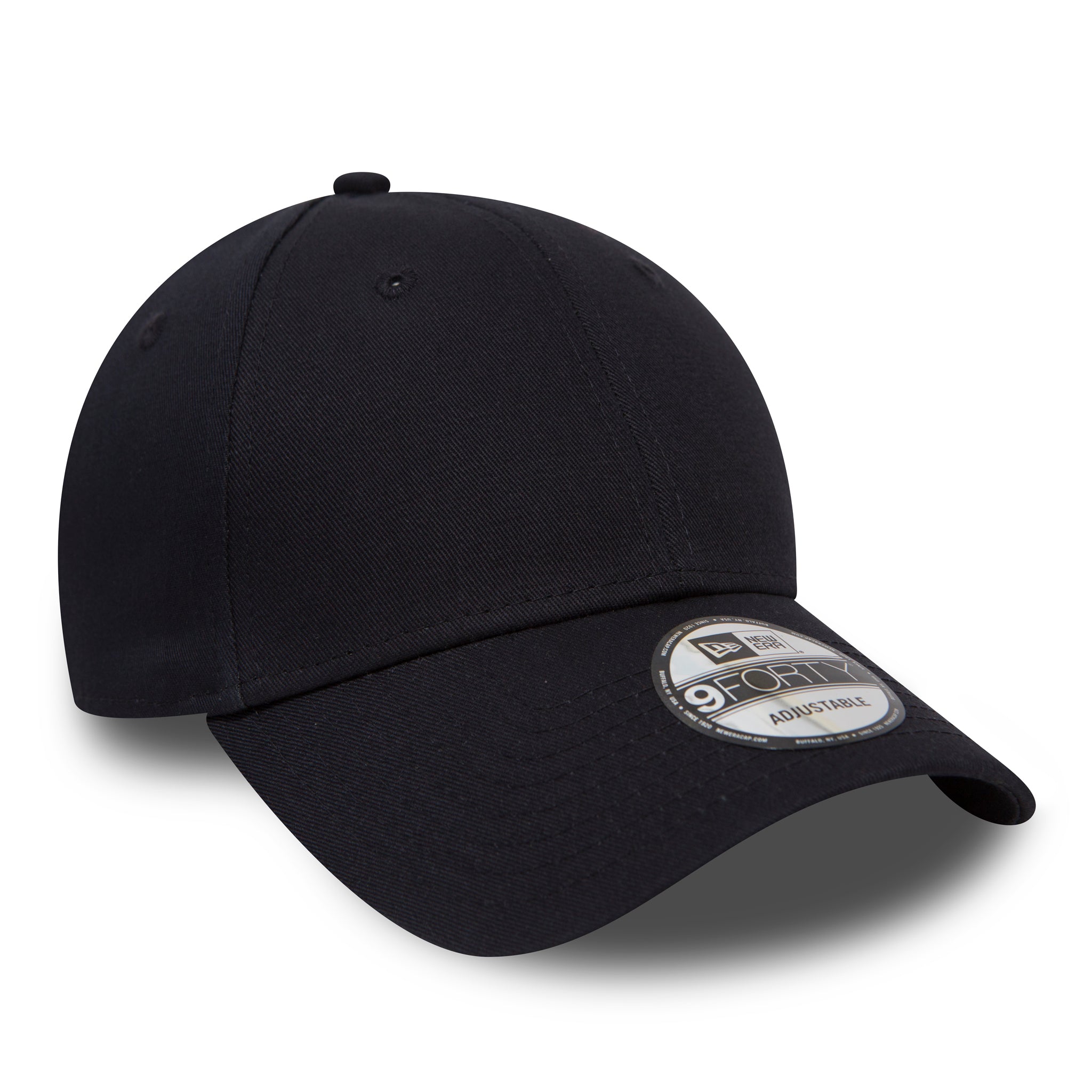 New Era 940 Basic Adjustable Navy Baseball Cap for Men & Women - Classic Cotton Snapback Hat for Sports, Outdoor & Casual Wear