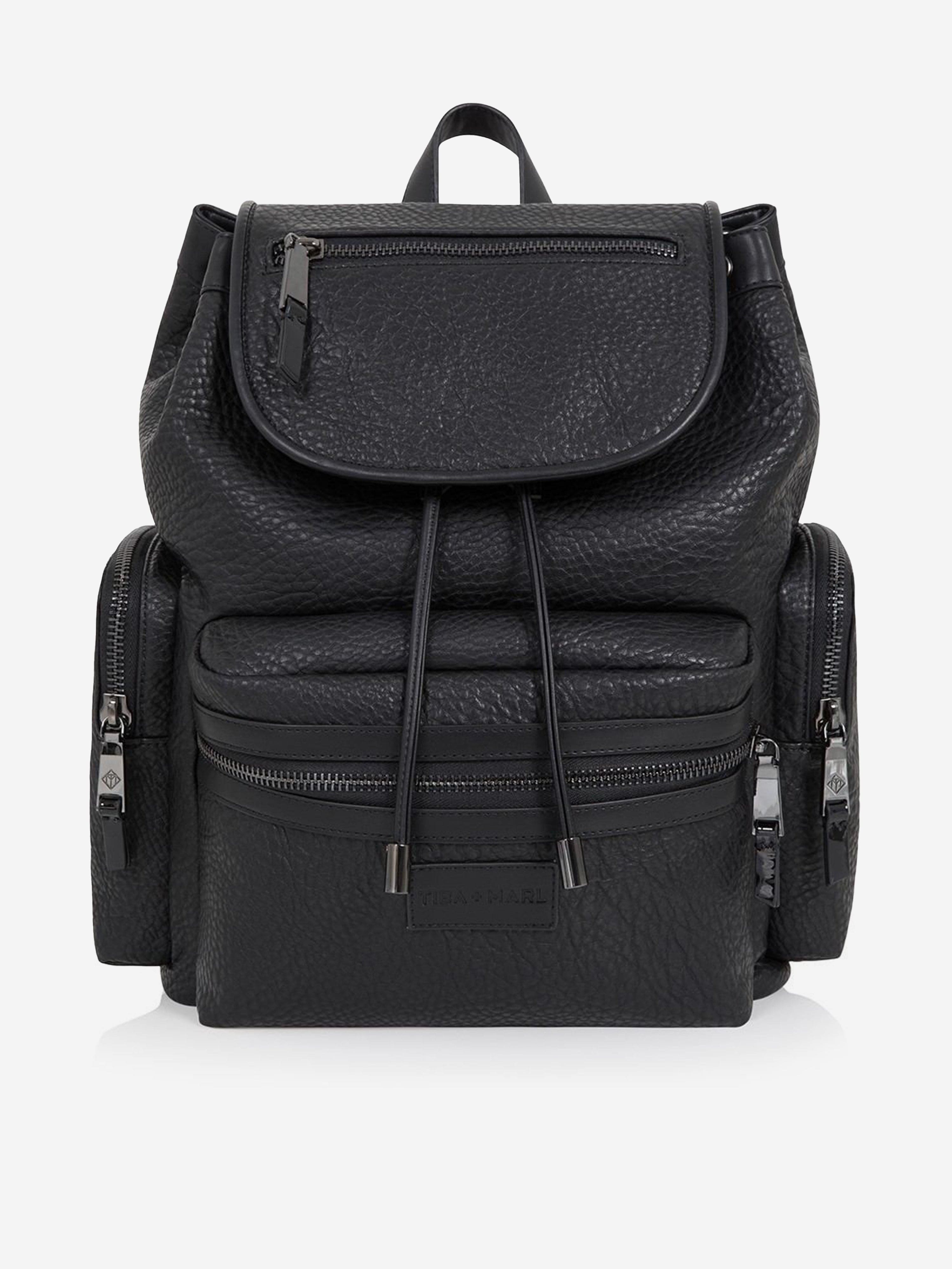 Black Baby Kaspar Changing Backpack (34cm) - Perfect for Diaper Changes On-The-Go, Travel & Parenting Essentials Storage