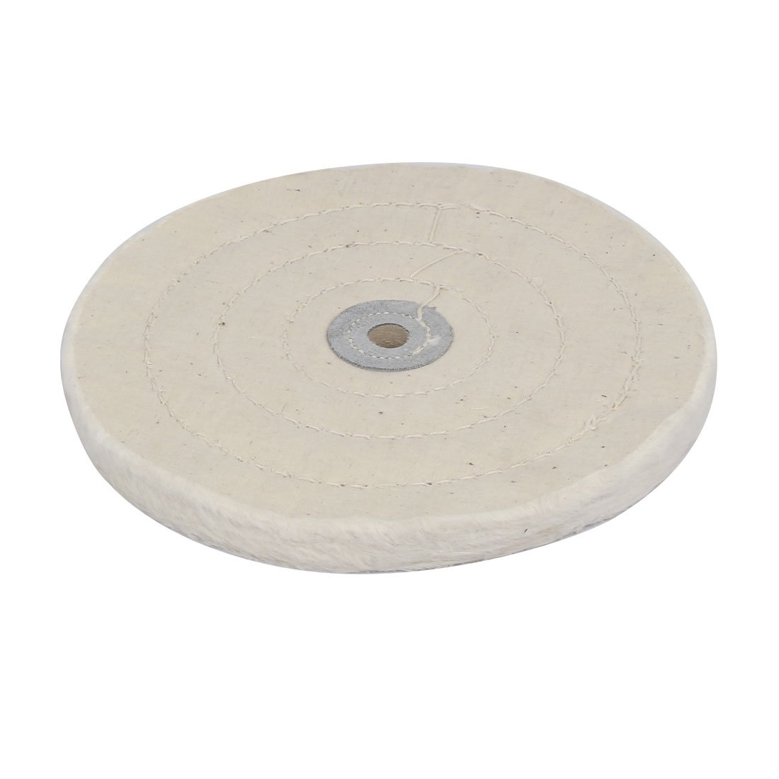 IIVVERR 7-Inch 50-Ply Round Polishing Buffing Wheel - White Cloth Grinder Mop for Metal, Wood & Auto Detailing - Perfect for DIY Projects & Professional Use