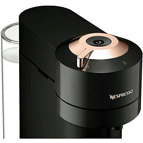 De'Longhi Nespresso Vertuo Next Coffee & Espresso Machine - Black with Rose Gold | Single-Serve Pod Brewer for Home & Office Use