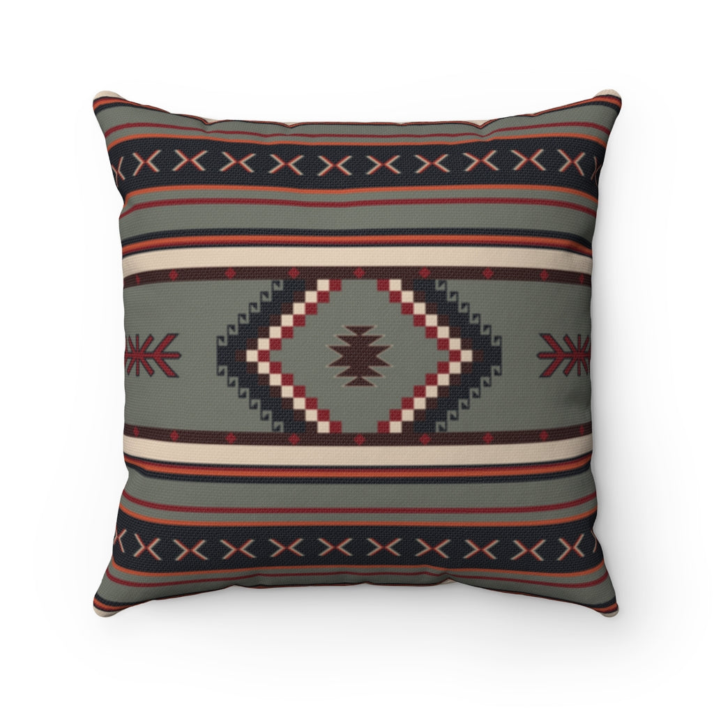 Southwestern Throw Pillow - Mohave Desert Design, Soft Spun Polyester Square Cushion for Sofa, Bed & Home Decor | Perfect for Boho, Farmhouse & Western Style Living Rooms