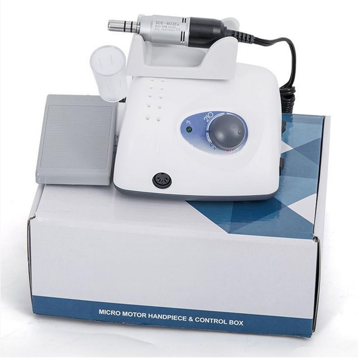 Professional 35000 RPM Electric Nail Drill Machine Kit - High Speed Nail File for Acrylic Nails, Pedicure & Callus Removal - Perfect for Nail Technicians & Home Manicure - Salon Quality Nail Art & Foot Care Tools