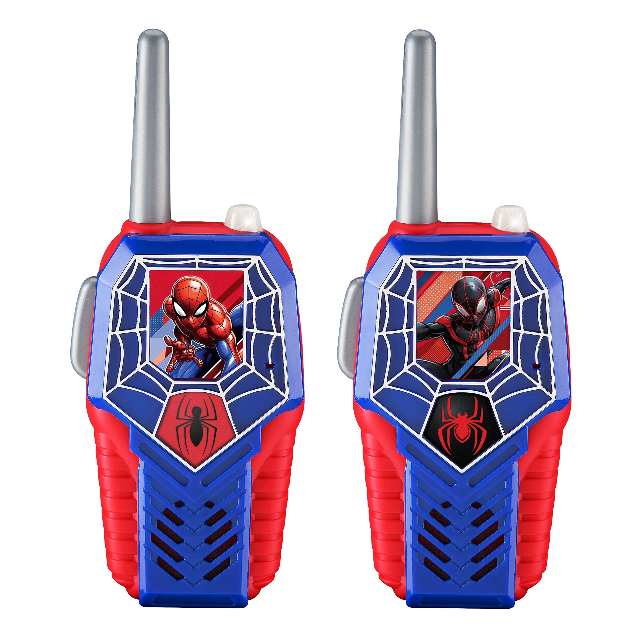 eKids Spiderman Walkie Talkies for Kids - Light-Up Toy for Indoor & Outdoor Play - Perfect for Superhero Pretend Play, Backyard Adventures & Birthday Gifts