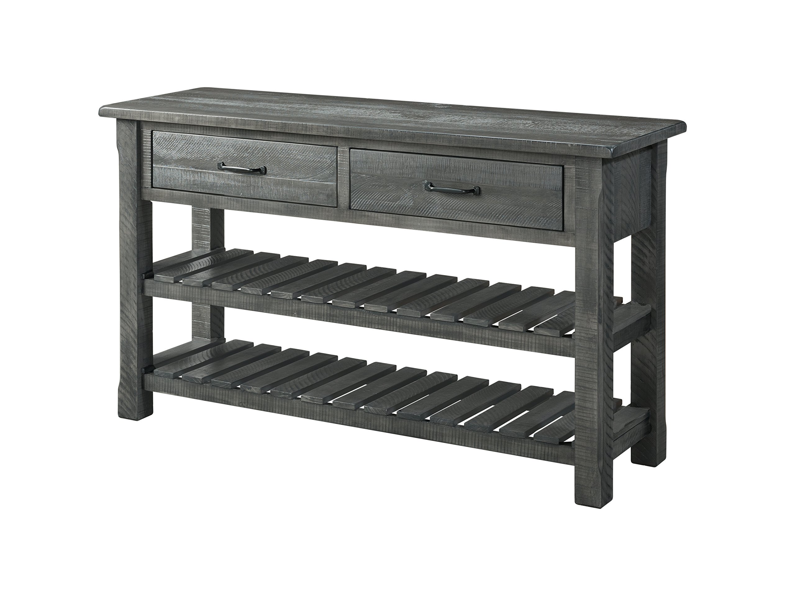 Martin Svensson Modern Grey Sofa Console Table - Entryway, Living Room, Hallway Furniture for Home Decor & Organization