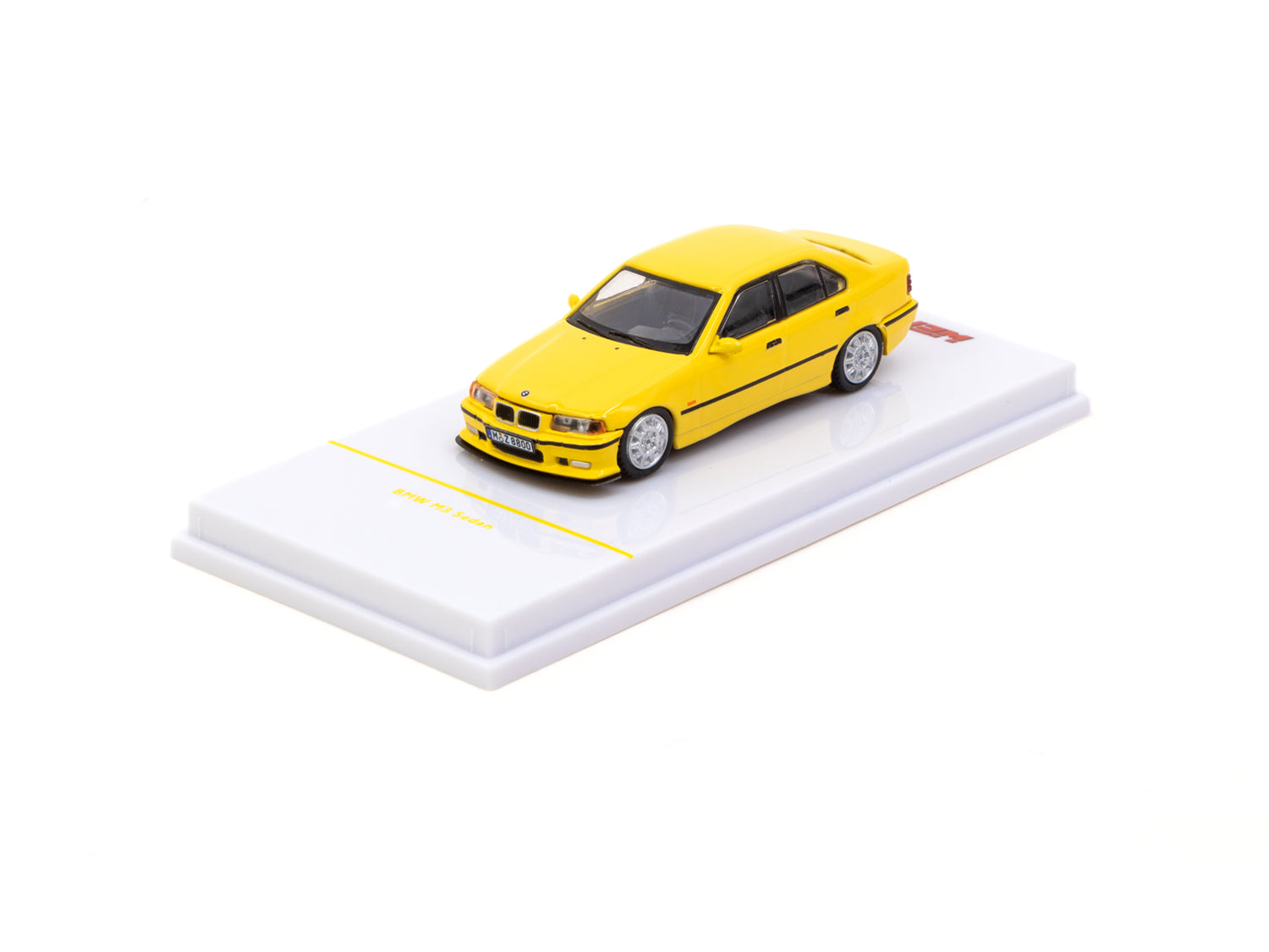 1/64 Scale BMW M3 Sedan Diecast Model Car - Yellow - Collectible Toy for Kids & Adults - Perfect for Display, Gifts & Racing Scenes