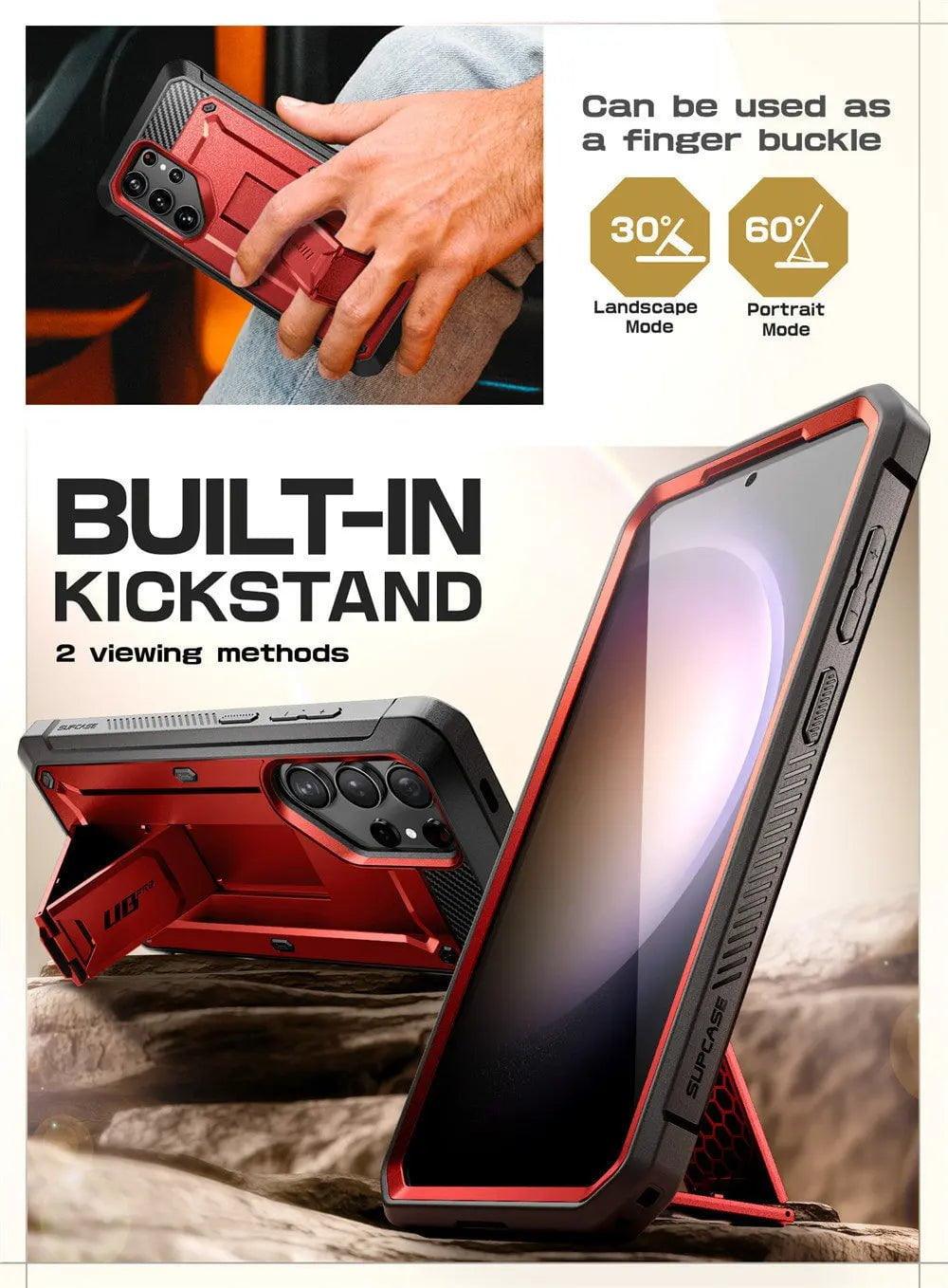 Samsung Galaxy S24 Ultra Case - Supcase UB Pro Full Body Dual Layer Protective Cover with Kickstand | Shockproof & Drop Protection for Everyday Use & Outdoor Activities