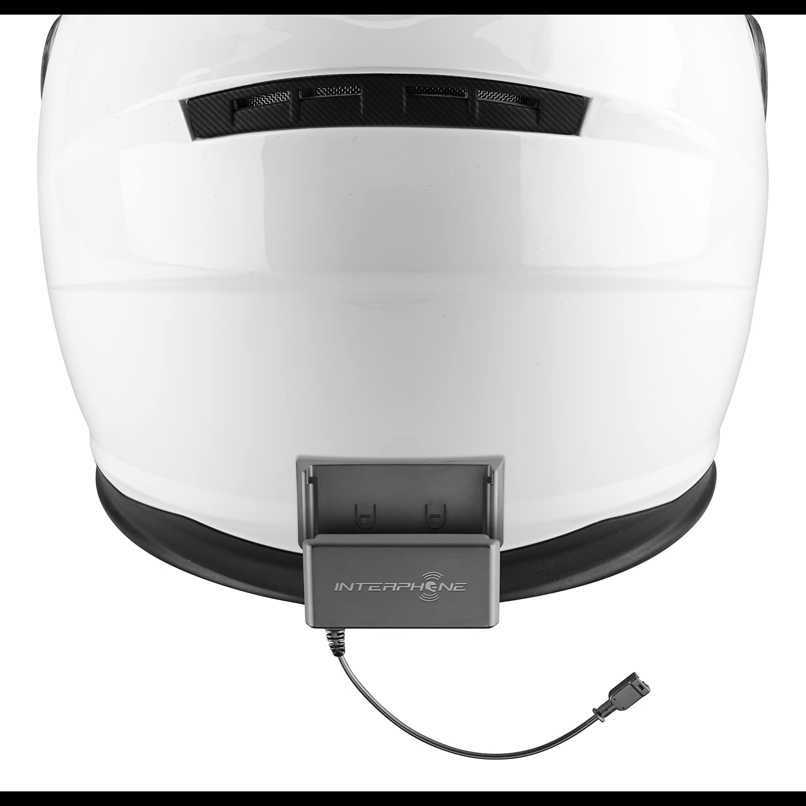INTERPHONE UCOM4 Motorcycle Bluetooth Headset - 4-Way Rider Communication, 1.6km Range, 15Hr Battery Life - Noise Cancelling DSP, IP67 Waterproof - Compatible with Helmets, TFT & GPS Displays - Perfect for Group Rides, Touring & Adventure Motorcycling (Twin Pack)