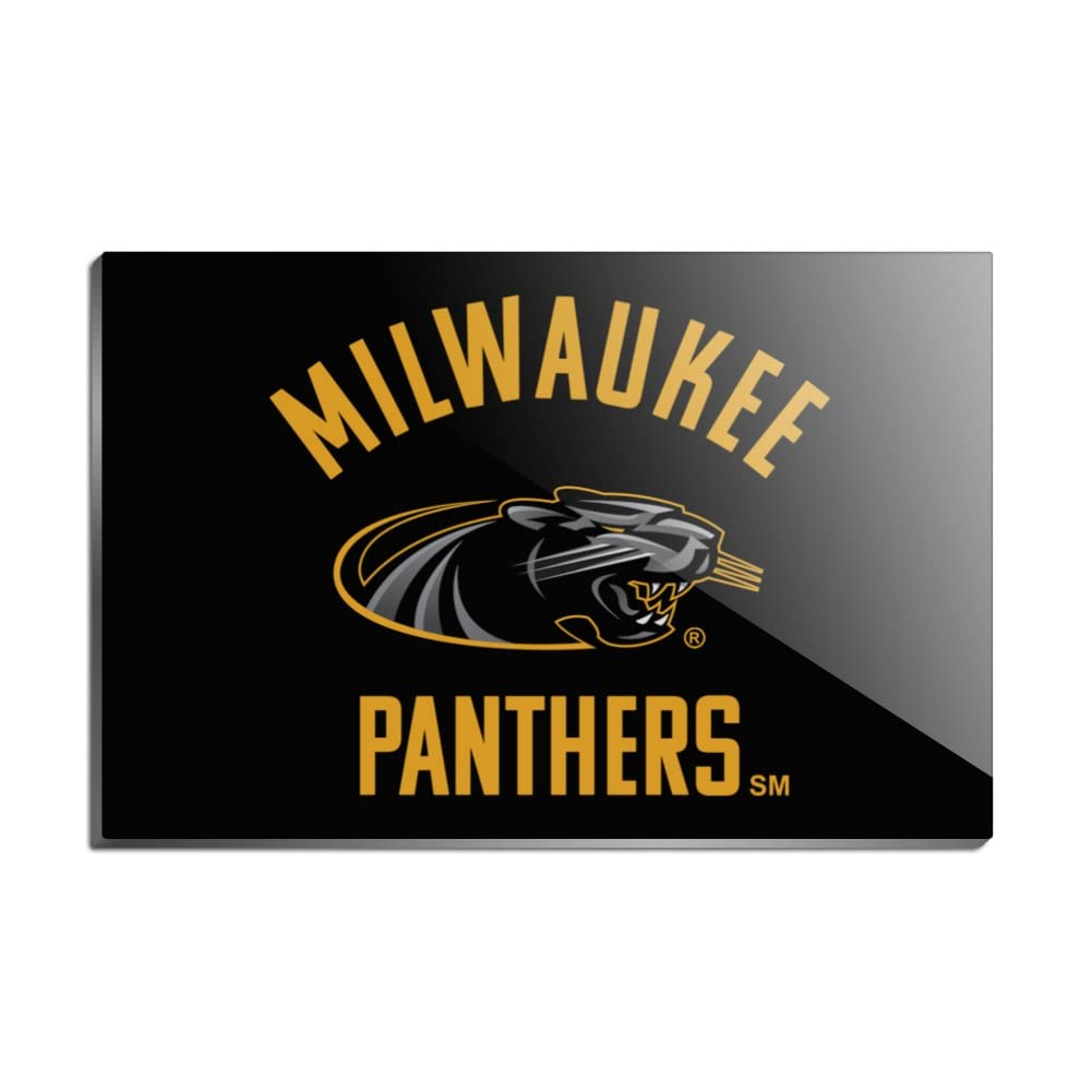 University of Wisconsin Milwaukee Official Panthers Rectangle Acrylic Fridge Magnet - Perfect for Dorms, Offices & Game Day Decor