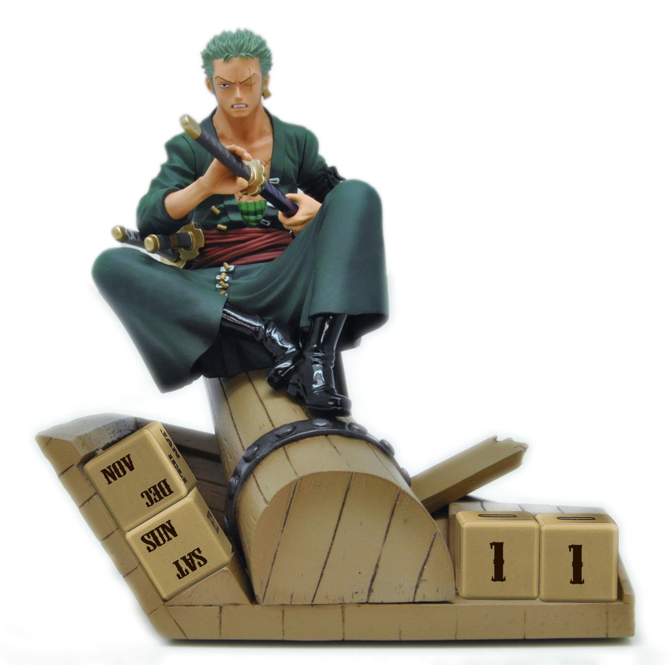 One Piece Roronoa Zoro PVC Action Figure - New World Version Eternal Calendar Collectible for Anime Fans | Perfect for Display, Gifts, and Anime Collections