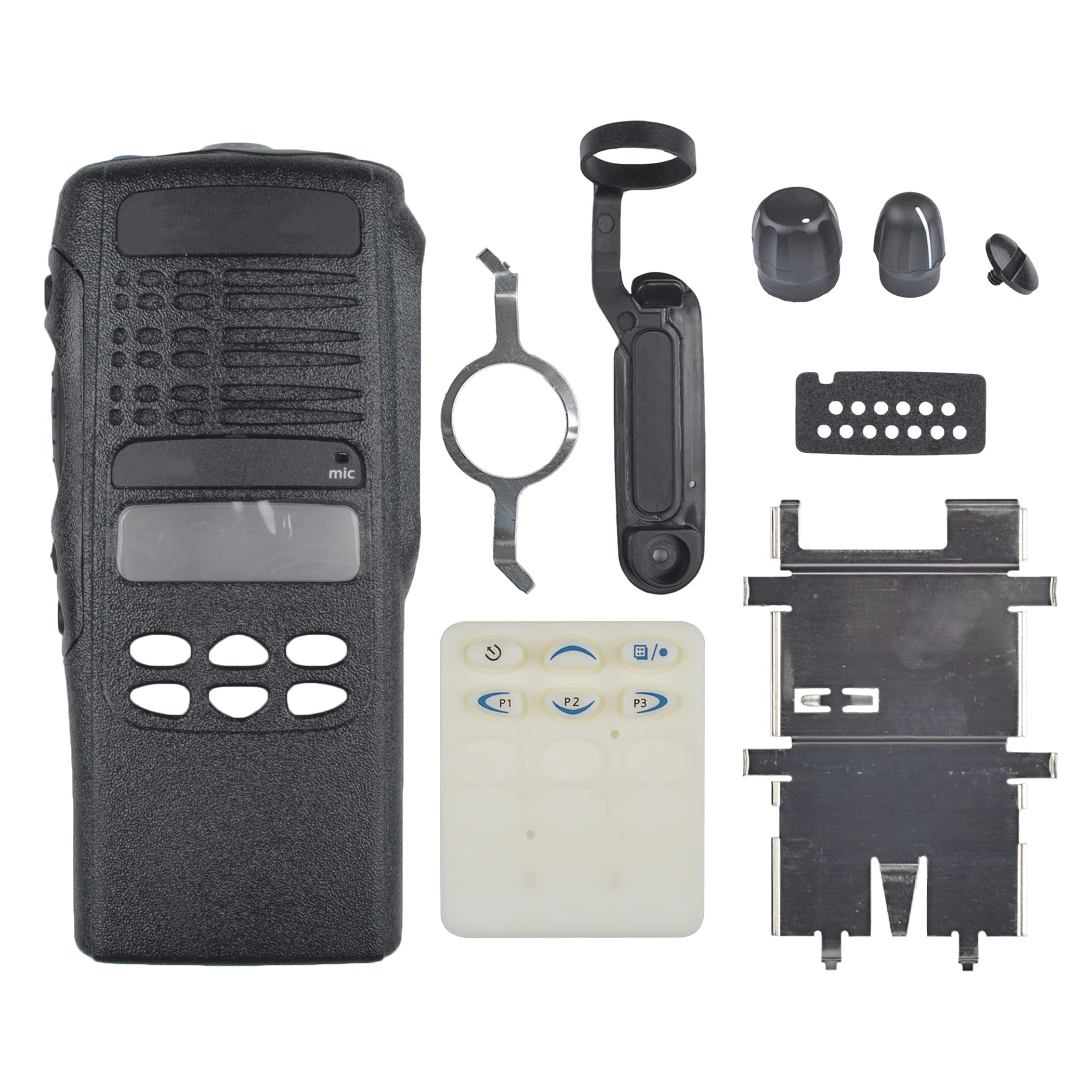 Motorola HT1250 Radio Keypad Replacement - Durable Black Housing Cover for Repair | Perfect for Emergency Services & Outdoor Adventures