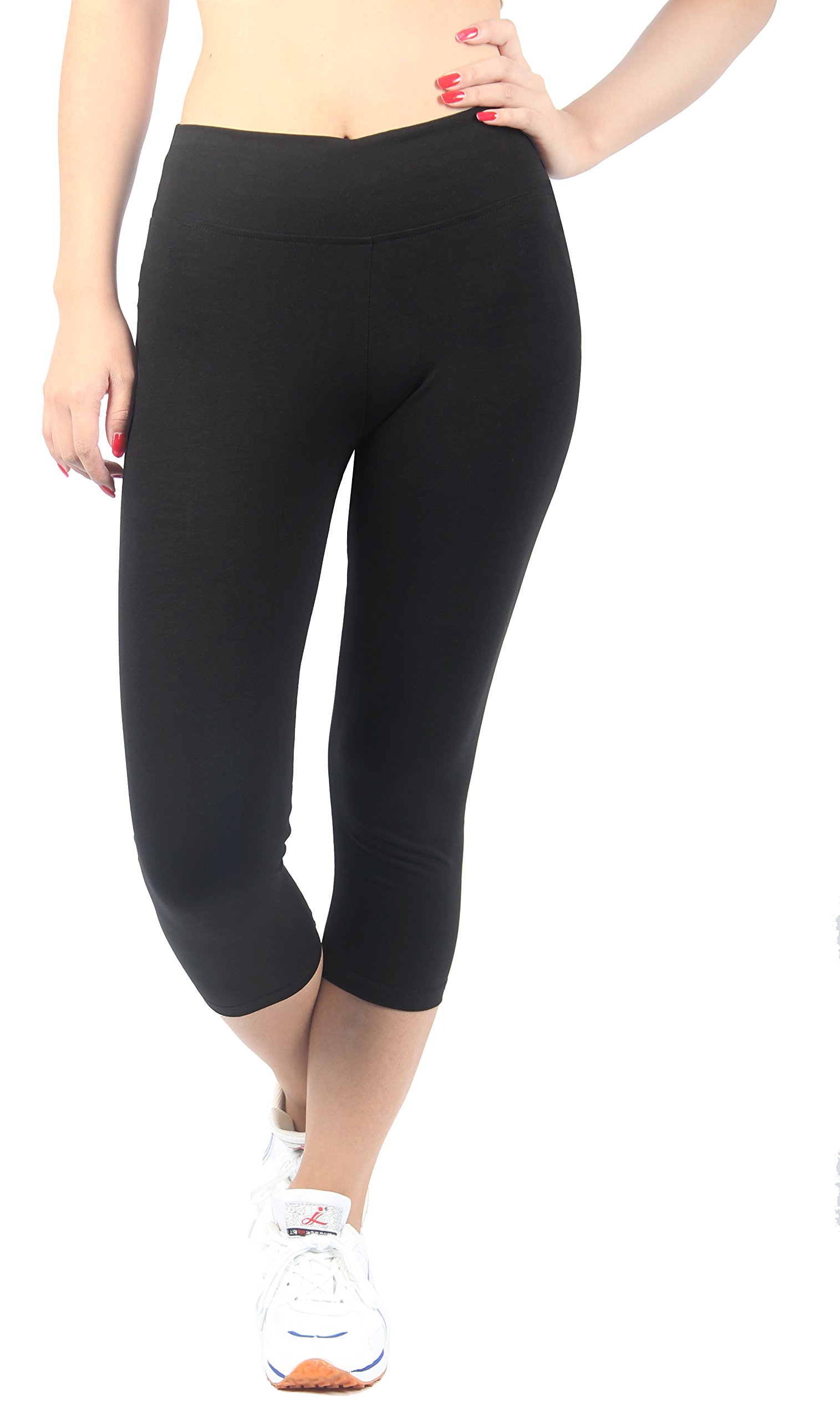 iloveSIA Women's High Waist Yoga Leggings - Capri, Cropped & Ankle Length Workout Pants for Yoga, Running, Gym & Lounge | Comfortable & Stretchy Activewear (Clearance Sale)
