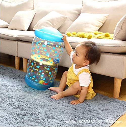Sensory Fidget Toys for Babies 6-36 Months - Blue Crawling & Fitness Toys to Improve Hearing, Touch, Muscle Development & Coordination - Perfect for Tummy Time, Early Learning & Playtime Activities