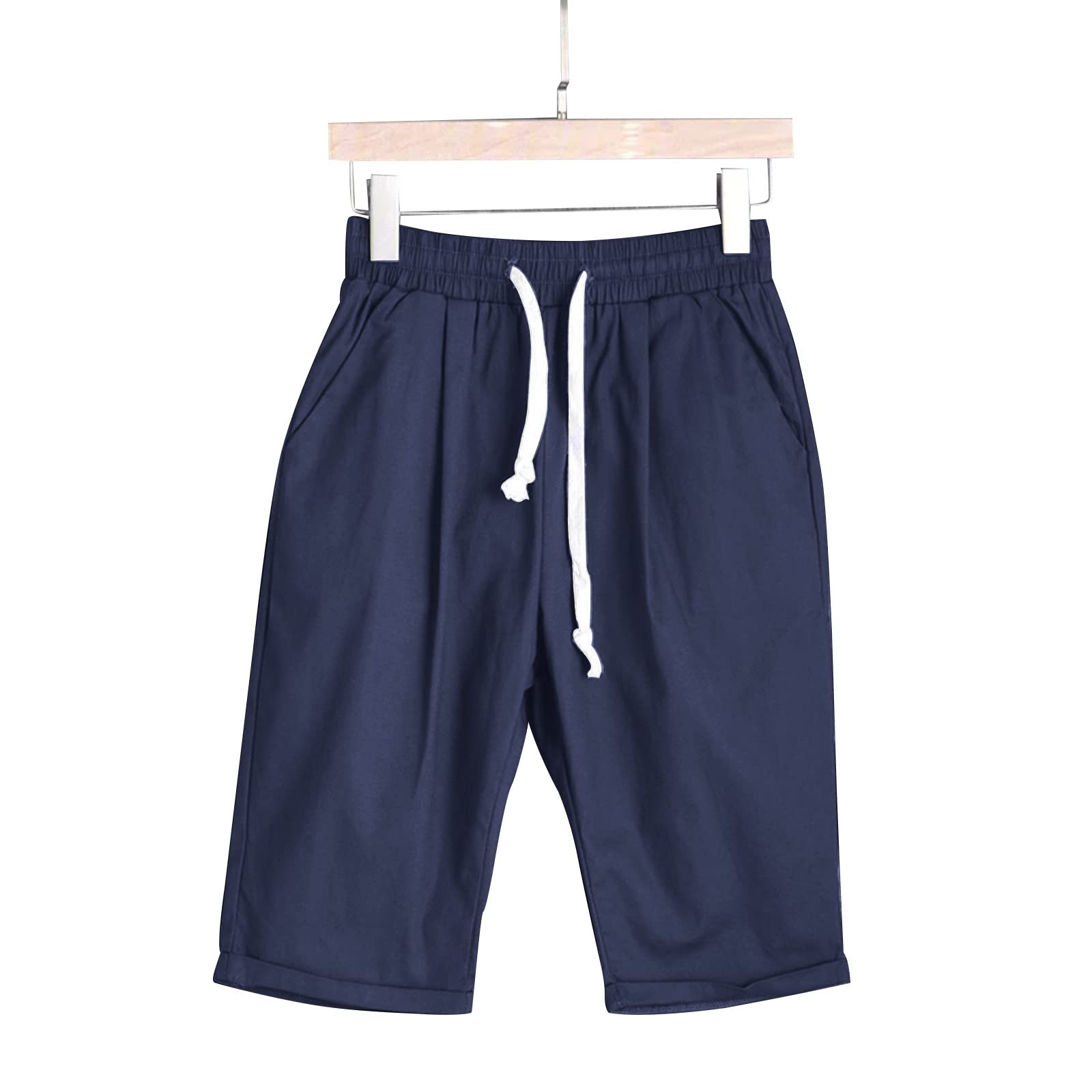 AMDBEL High Waist Bermuda Shorts for Women - Gym, Yoga & Hiking
