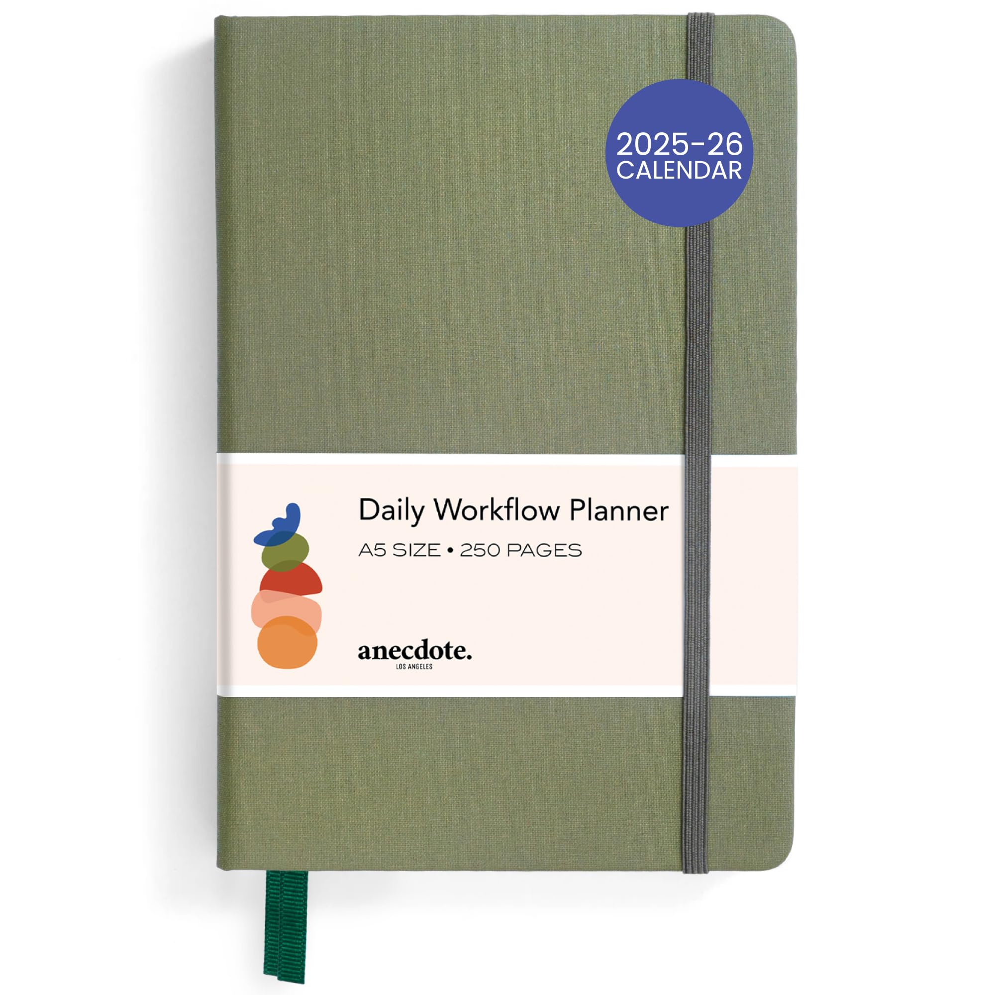 2025 Daily Planner & 12-Pack Black Retractable Gel Pens (0.5mm Fine Point) - Smooth Writing for Office, School, Journaling & Note Taking - Perfect Work Planner & Study Supplies Set