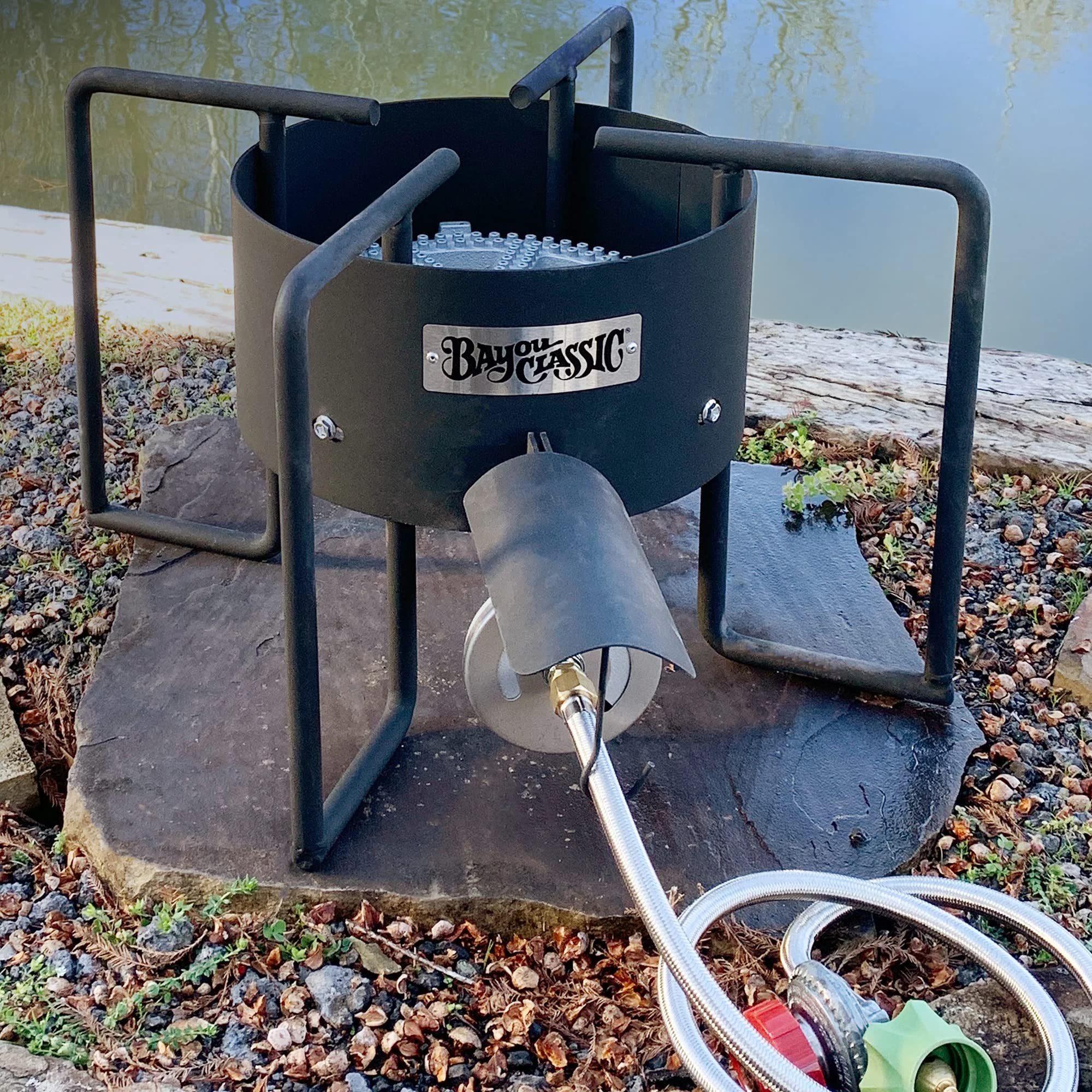 Bayou Classic KAB6 Banjo Burner - High-Pressure Propane Outdoor Cooker for Crawfish Boils, Fish Fry, Gumbo & Homebrewing | Heavy-Duty Commercial-Grade Stove for Large Stock Pots, Soup, Stew & Tamales | Perfect for Backyard Parties, Camping & Tailgating