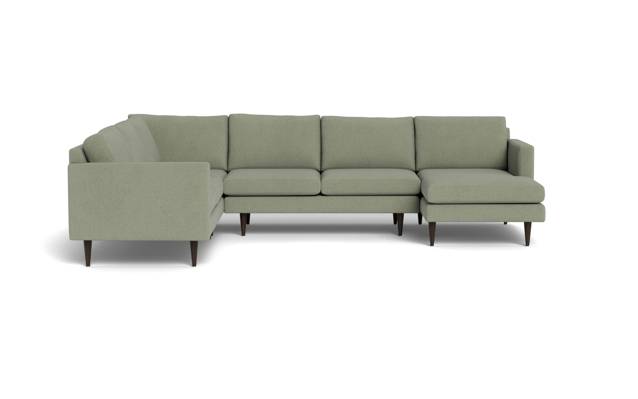 Wallace 131 Modern Untufted Corner Sectional Sofa with Right Chaise - Perfect for Living Room, Lounge & Family Room Comfort