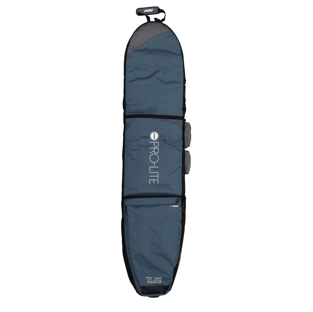 Premium Wheeled Longboard Travel Bag - Heavy Duty Coffin Style for 9'0 & 9'6 Surfboards (Fits 2-4 Boards) Navy/Gray - Perfect for Surf Trips & Air Travel Protection