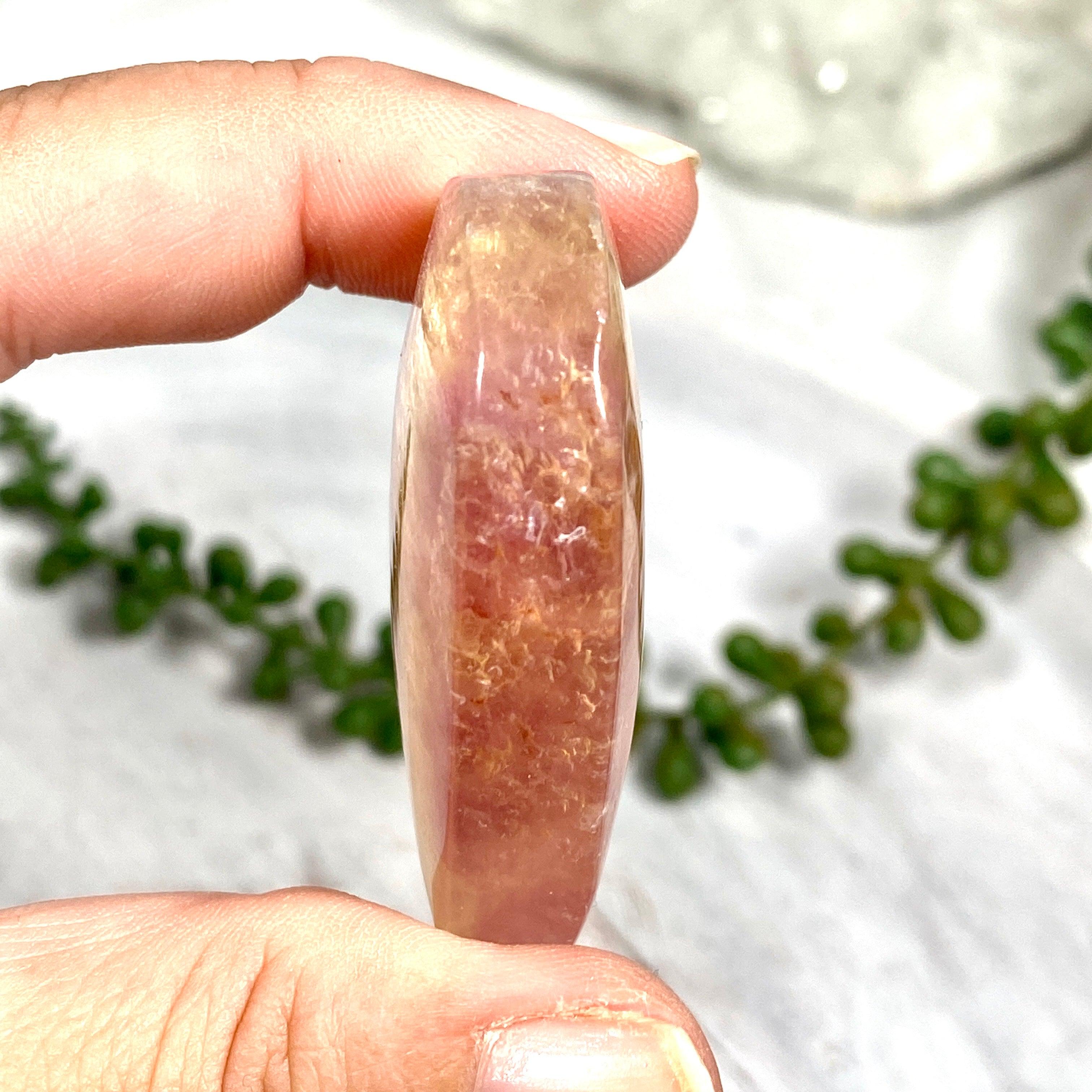 Natural Magenta Fluorite Heart Pendant - Healing Crystal Jewelry for Meditation, Energy Balancing & Spiritual Gifts