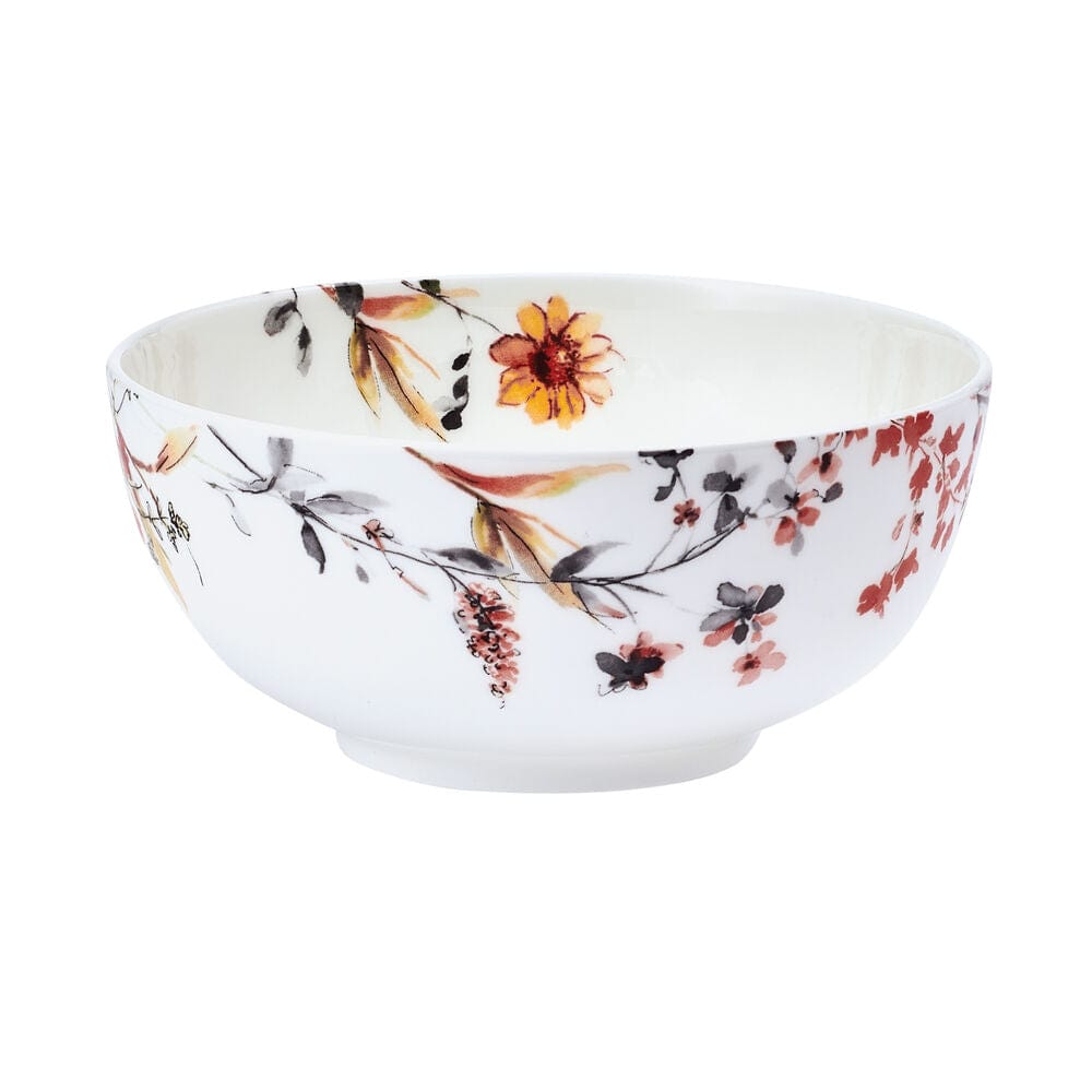 Wildflower Bliss 12-Piece Dinnerware Set - Porcelain Plates, Bowls & Mugs for 4 - Elegant Floral Design for Everyday Dining, Dinner Parties & Home Decor