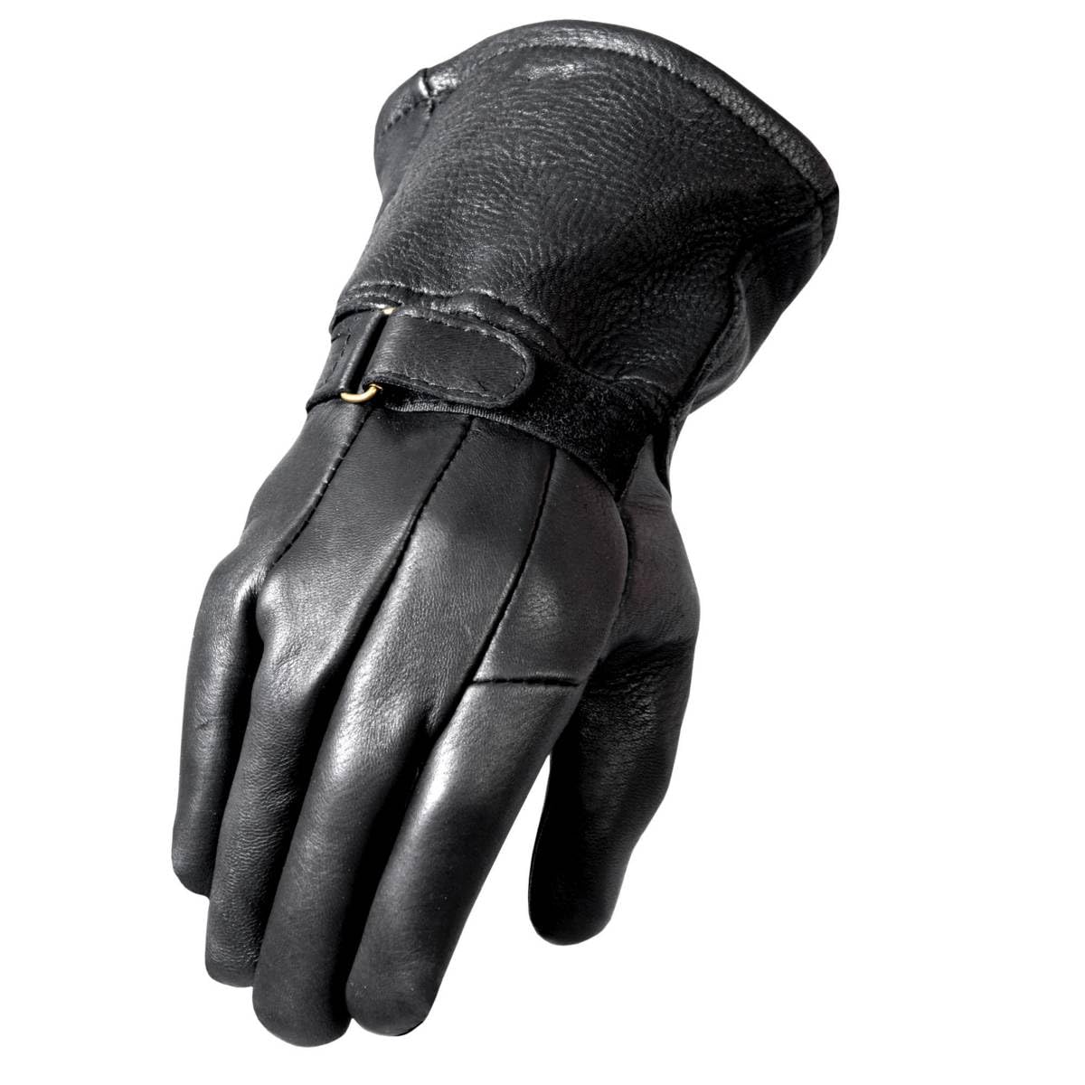 Premium Deerskin Gauntlet Gloves for Men & Women - Classic Leather Motorcycle Riding Gloves - Durable Protection for Biking, Motorcycle, Outdoor & Winter Activities