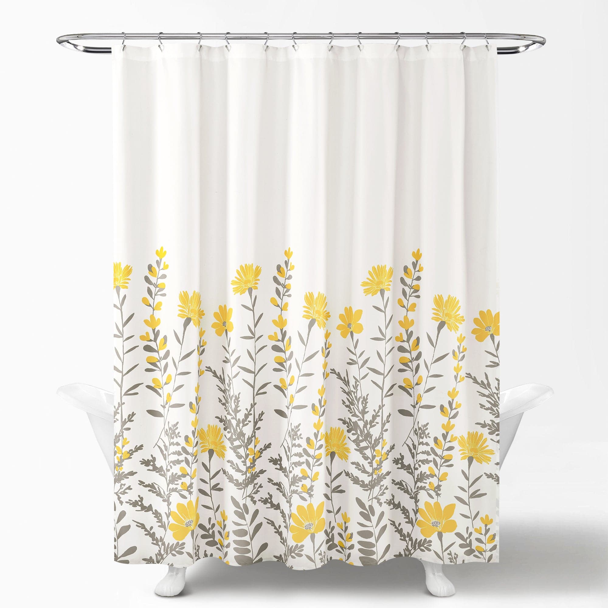 Stylish Aprile Shower Curtain - Waterproof & Mold Resistant Bathroom Decor for Modern Homes - Perfect for Bathroom, Guest Bath & Dorm Use