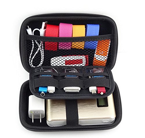Hard Shell Travel Organizer for Diabetic Supplies & Electronics - Red