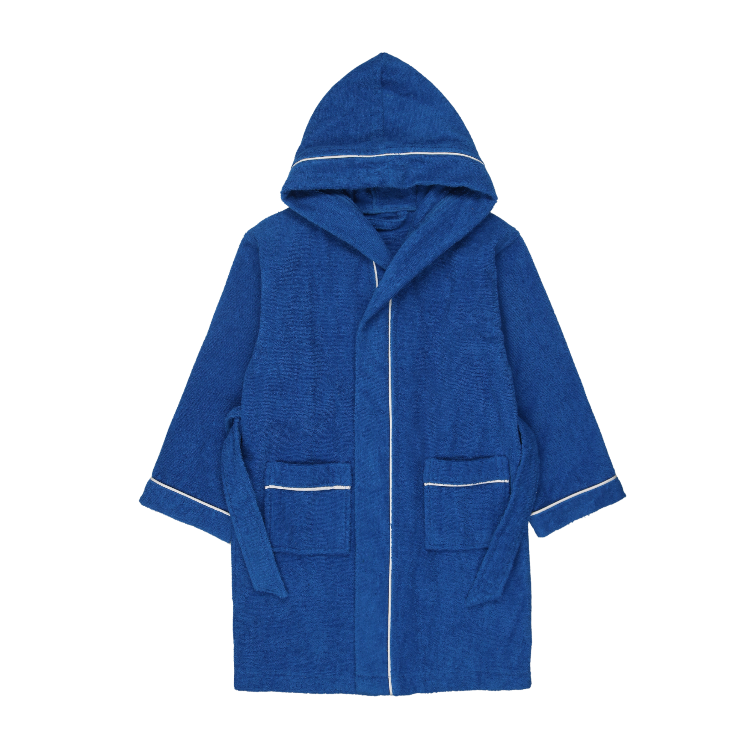Froo Kailani Blue Terry Cloth Robe - Soft & Cozy Bathrobe for Women - Perfect for Spa, Lounging & Relaxation at Home