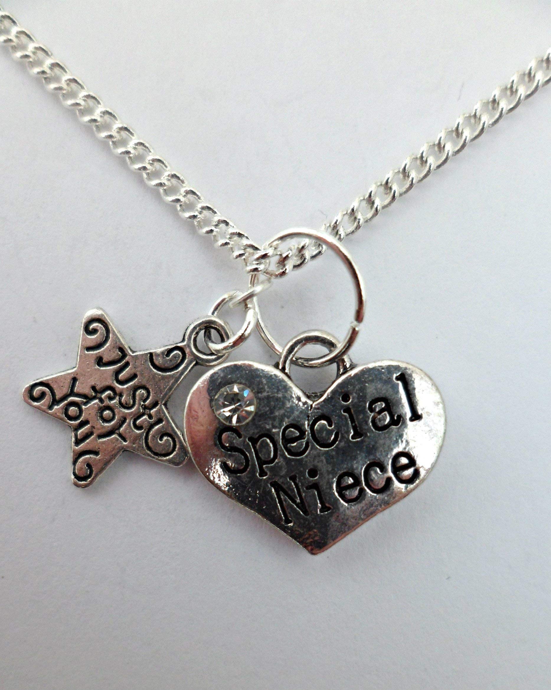 Silver Heart Pendant Necklace for Niece - Gift for Special Occasions