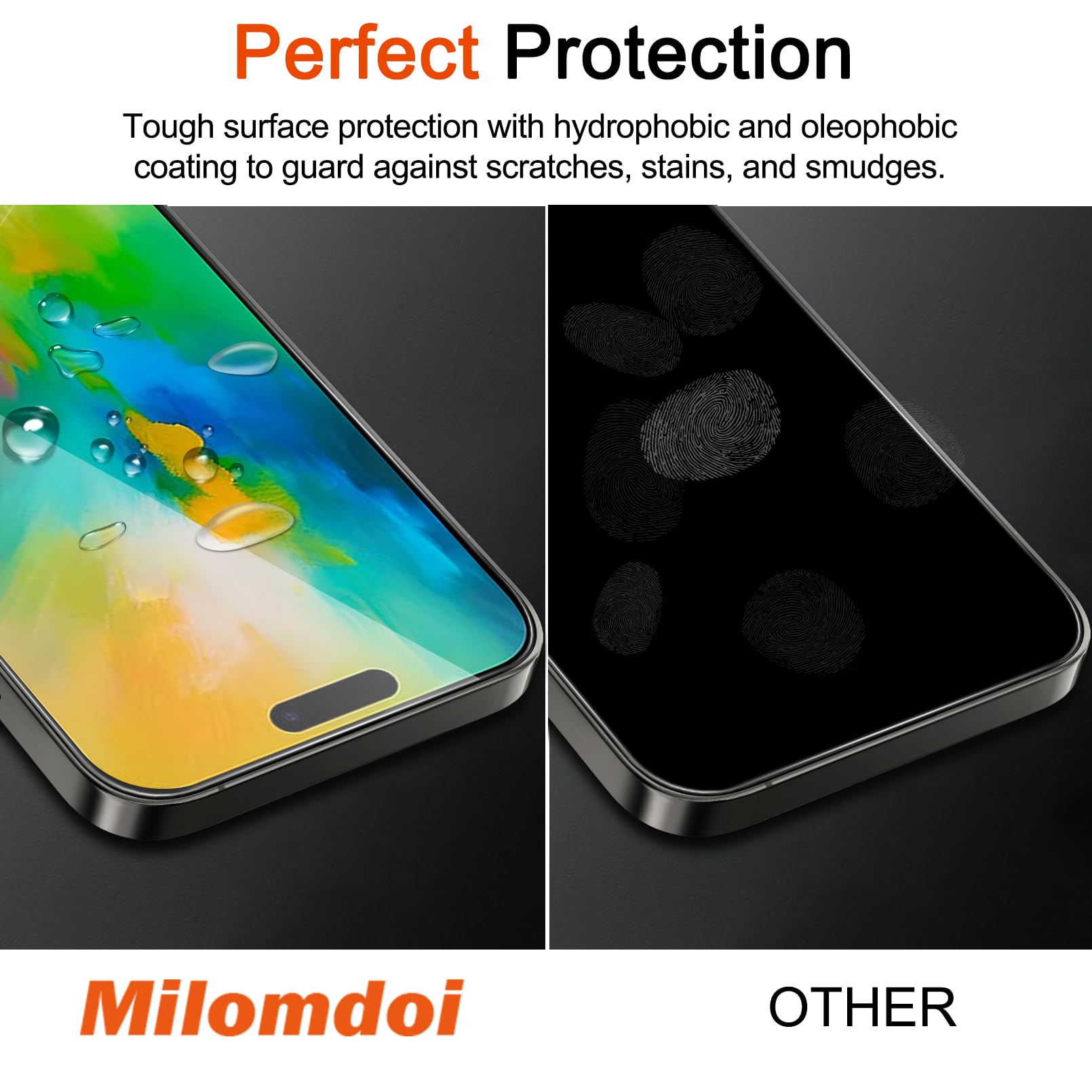 3 Pack Tempered Glass Screen Protector + 3 Pack Camera Lens Protector for iPhone 16 Pro Max - 9H Hardness, Anti-Scratch, Bubble-Free Installation - Perfect for Daily Use, Travel & Outdoor Activities