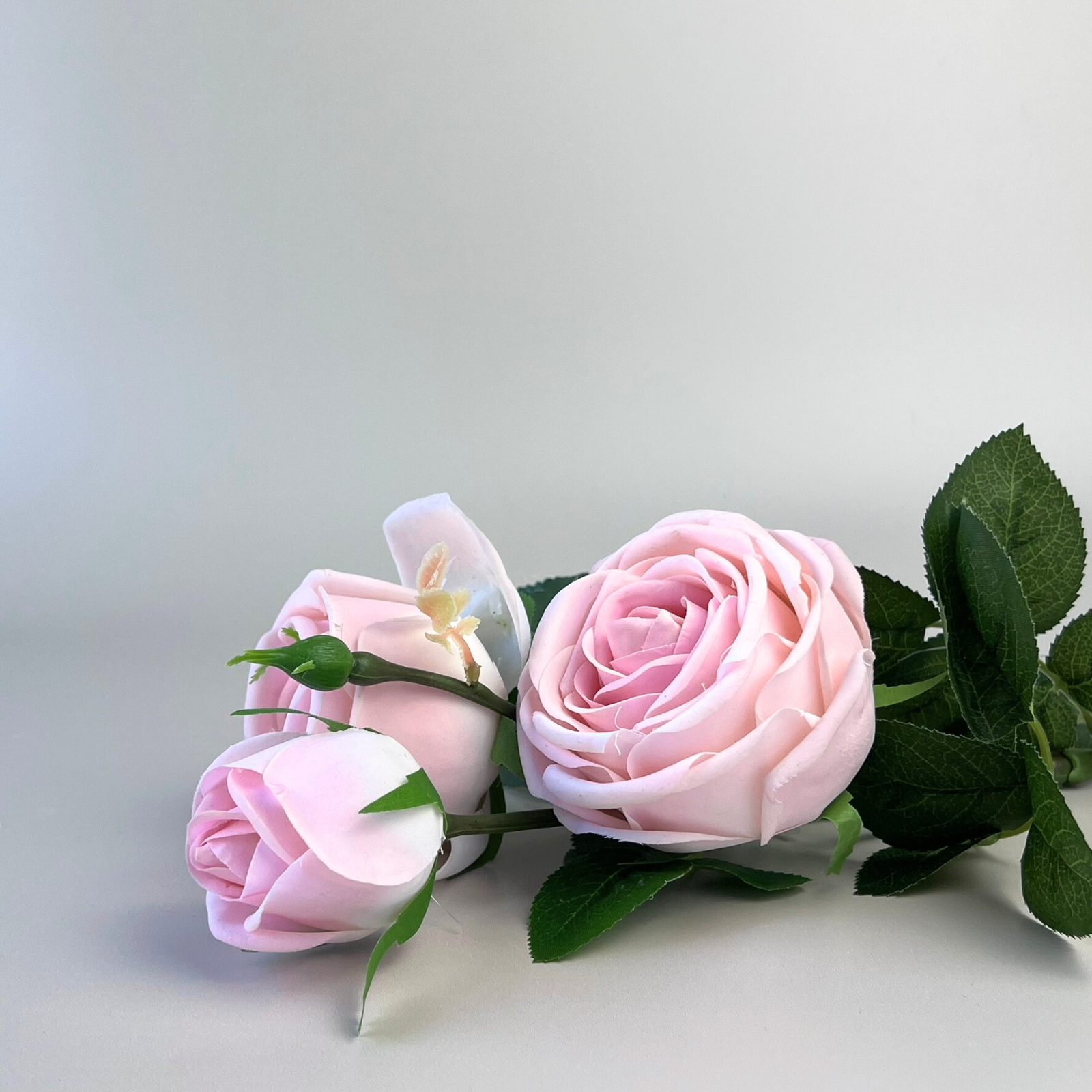 Real Touch Peony Rose Artificial Flowers - Cream Pink Silk Peony Bouquet for Wedding Centerpieces, Home Decor, and Event Arrangements
