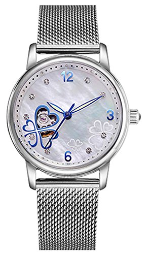Luxury Women's Automatic Mechanical Wristwatch - Waterproof Rose Gold Case with Mother of Pearl Dial - Perfect for Formal Events, Business Meetings & Special Occasions
