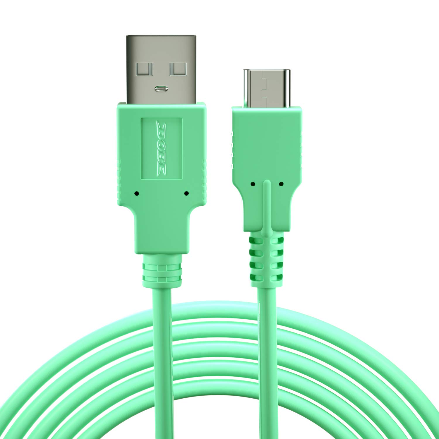 ECHZOVE Fast Charging Cable for Nintendo Switch/OLED/Switch Pro Controller - 4.92ft Light Green USB-C Cable | Perfect for Gaming Sessions, Travel & Home Use