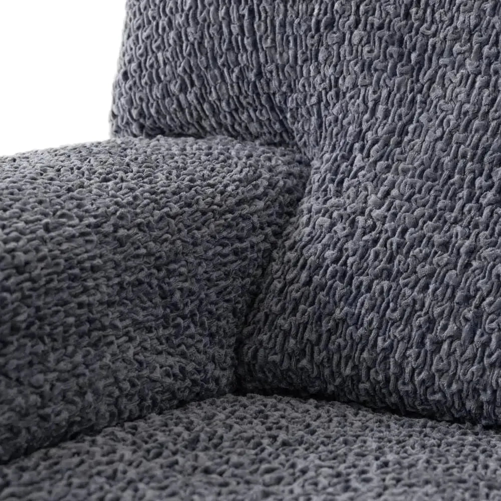 L Shaped Sofa Slipcover with Left Chaise - Soft Velvet Stretchable Couch Cover - Perfect for Living Room, Home Theater & Family Gatherings