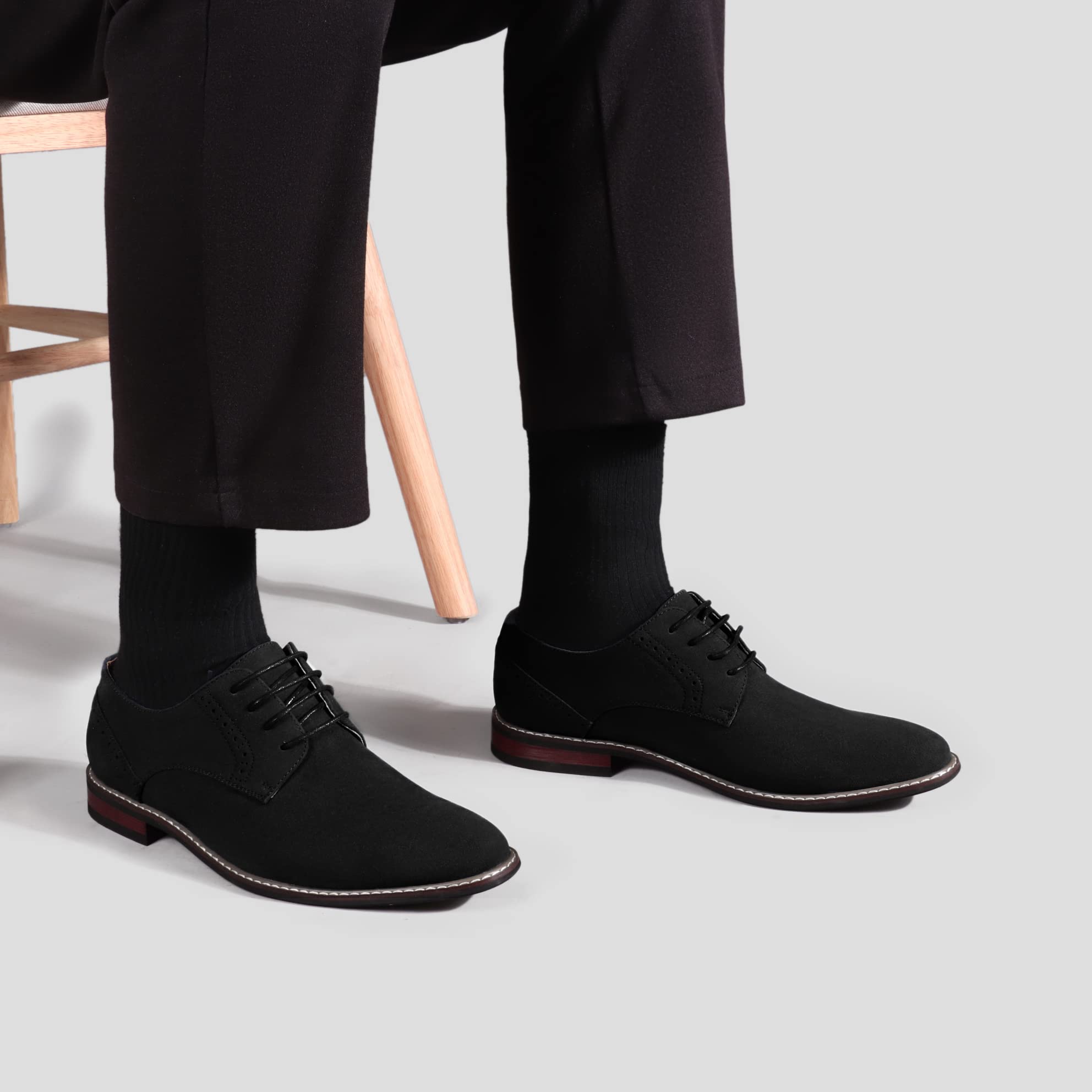 Premium Men's Dress Shoes - Classic Cap Toe Oxford Formal Shoes for Business & Wedding | Comfortable Leather Dress Shoes for Men | Perfect for Office, Interviews & Special Occasions