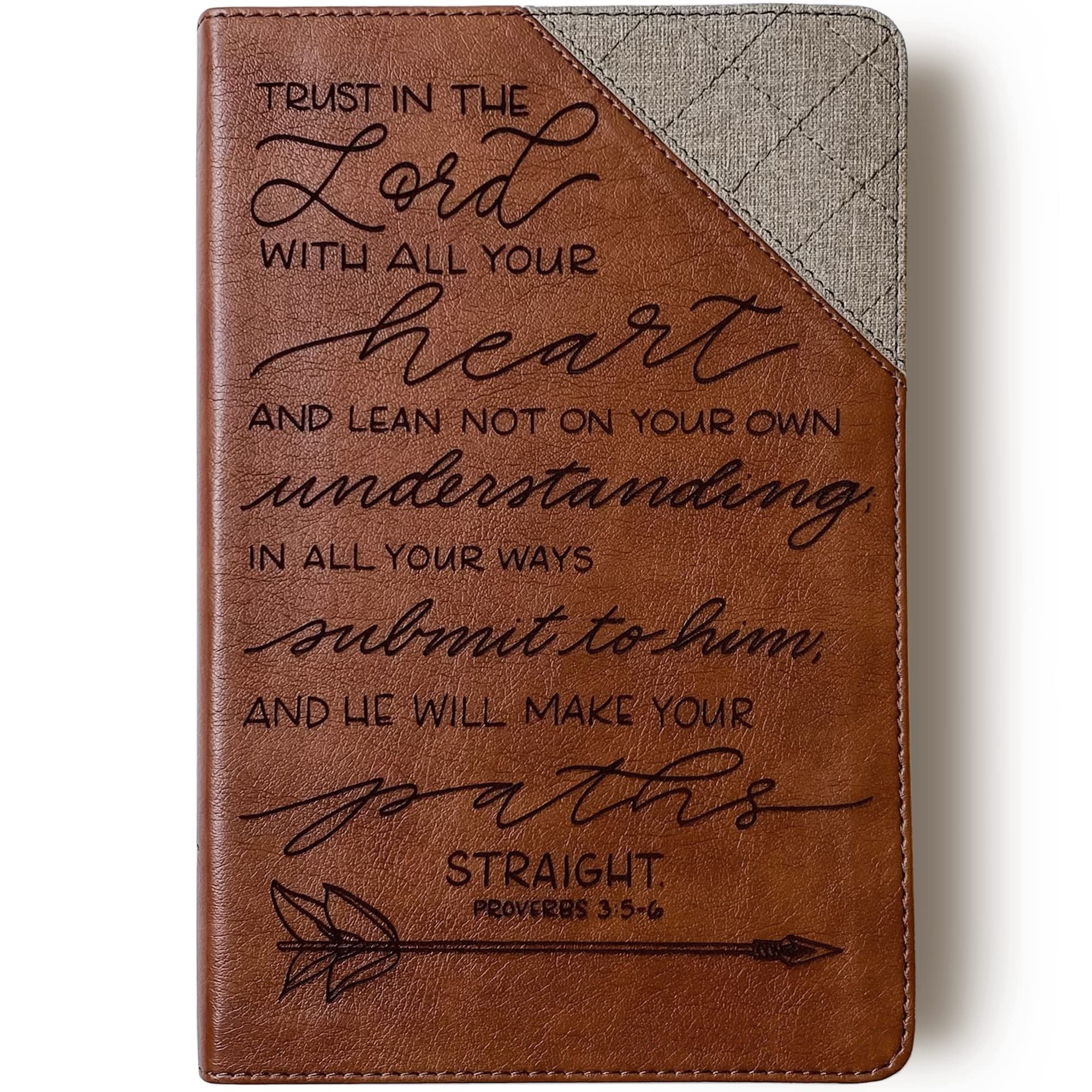 Hand Lettered & Laser Engraved Two-Tone NIV Bible - Premium Personalized Gift for Weddings, Baptisms, Graduations & Birthdays | Perfect for Religious Ceremonies, Daily Devotion & Special Occasions