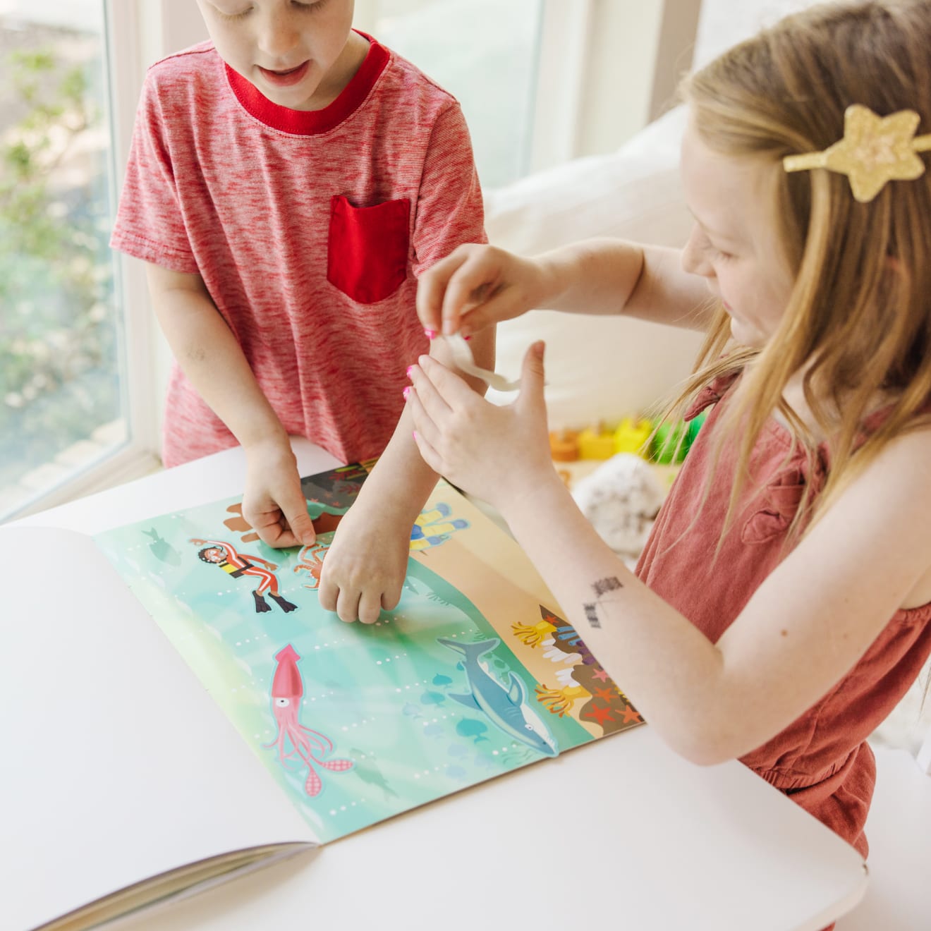 Reusable Sticker Pad for Kids - Adventure Themed Sticker Activity Book | Perfect for Travel, Learning & Creative Play
