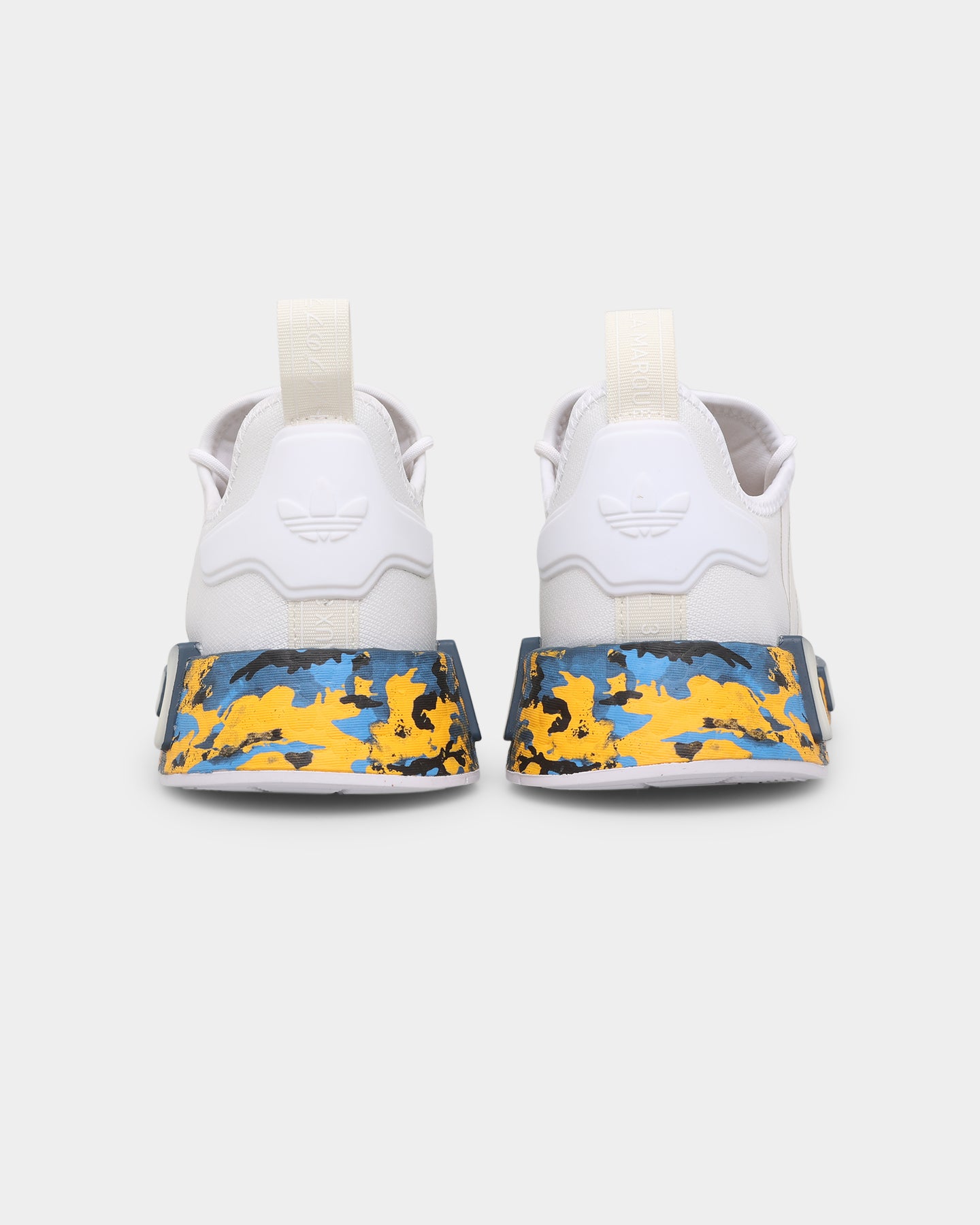 Adidas NMD_R1 Running Shoes - Men's Cloud White/Off White Sneakers for Casual Wear & Gym Training