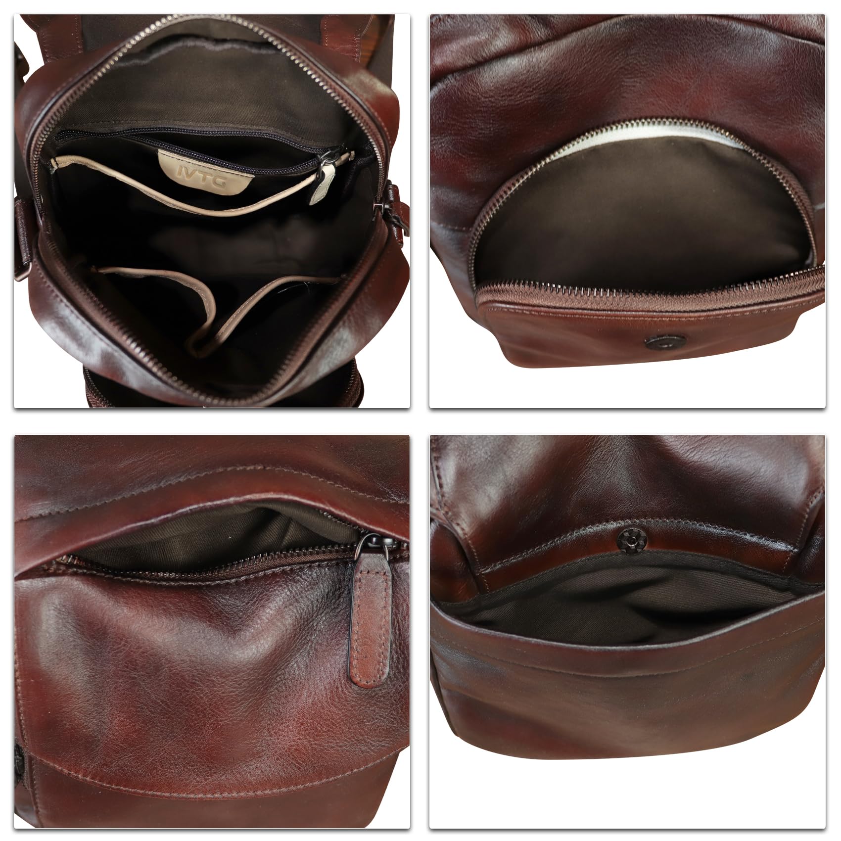 Genuine Leather Messenger Bag for Men - Crossbody Shoulder Satchel Bag - Business Work & Casual Daypack - Perfect for Office, Travel & Daily Commute