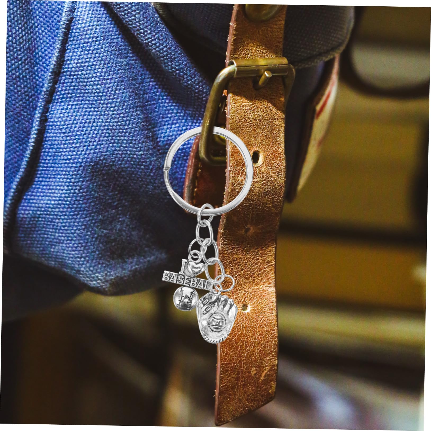 SUPVOX 5 Pack Baseball Keychain Set - Softball Key Ring, Sports Keychain Accessories for Women - Perfect for Backpacks, Bags & Key Holders - Great Baseball Decor Gift for Female Fans & Players