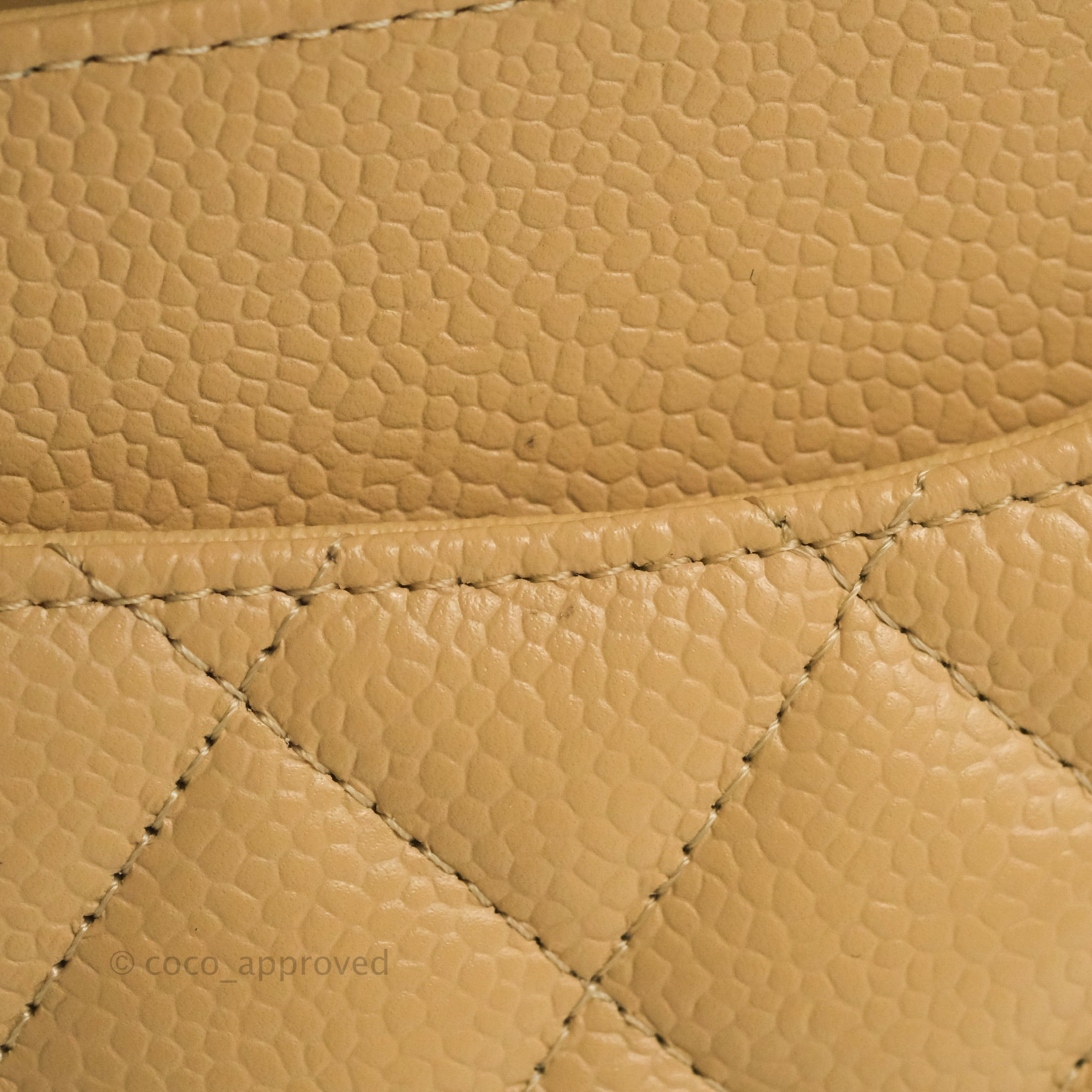 Chanel Classic Medium Flap Bag Quilted Beige Caviar Leather with Gold Hardware - Luxury Crossbody Purse for Women, Perfect for Work, Date Night & Special Occasions
