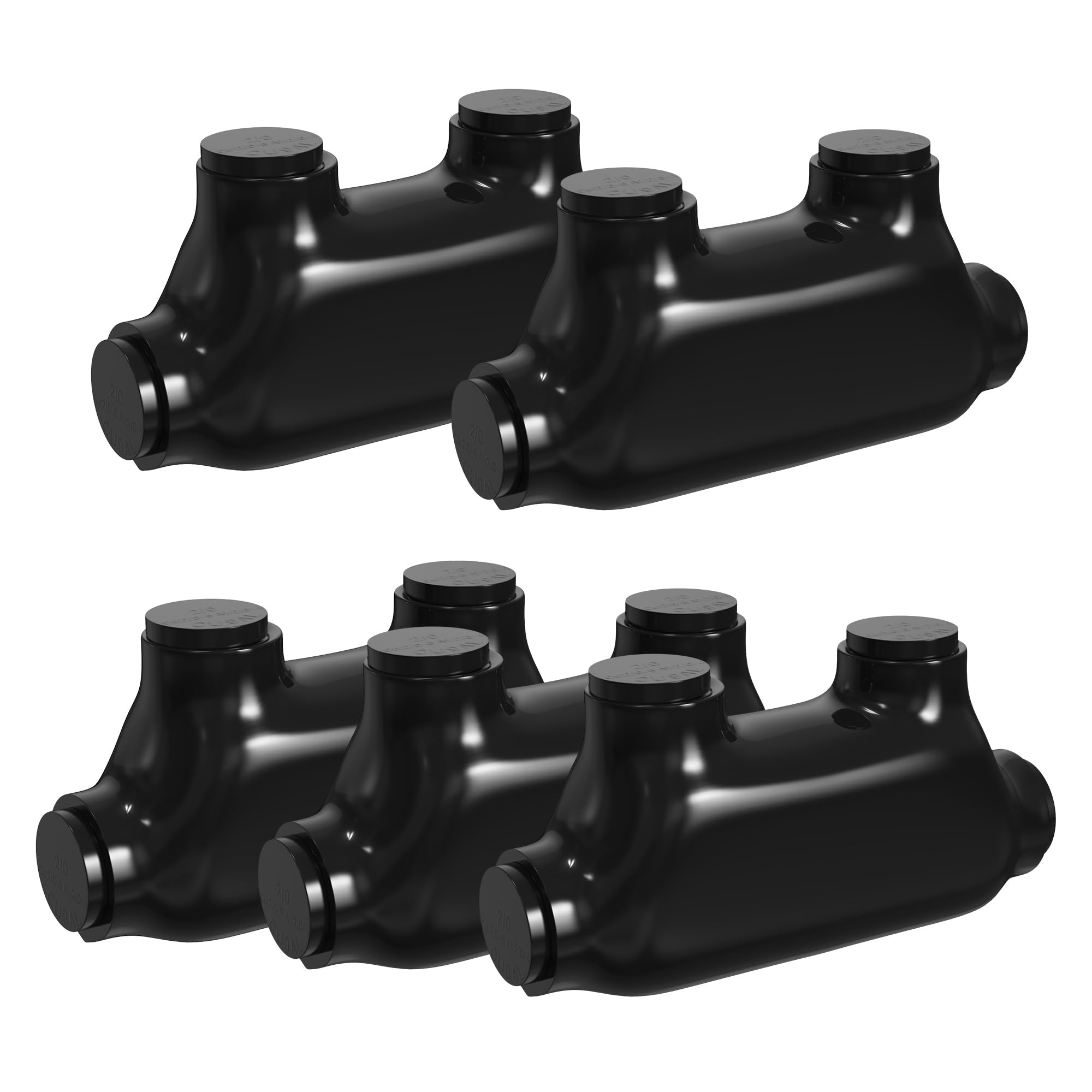 **Insulated Inline Splice Connector 2/0-6 Gauge - Aluminum to Copper Wire Connectors with 7/32