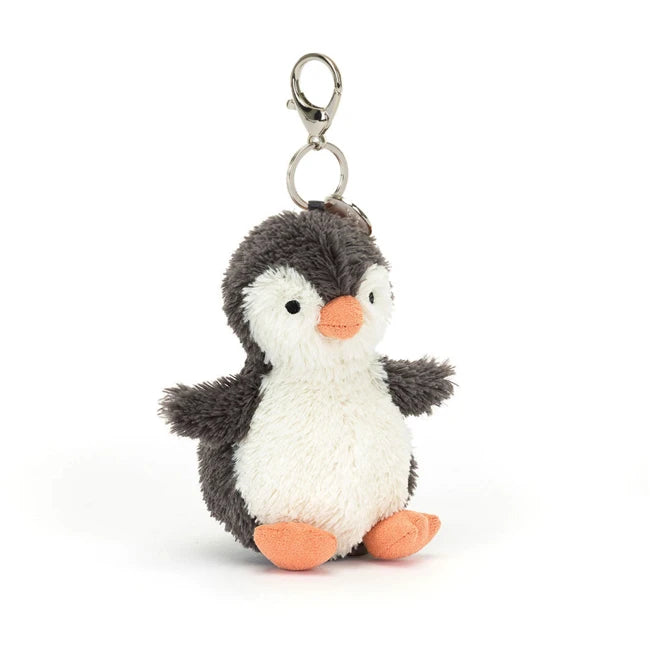 Jellycat Peanut Penguin Bag Charm - Adorable Plush Keychain for Backpacks, Purses & Keys | Cute Penguin Gift for Kids & Adults | Perfect for Travel, School & Everyday Use