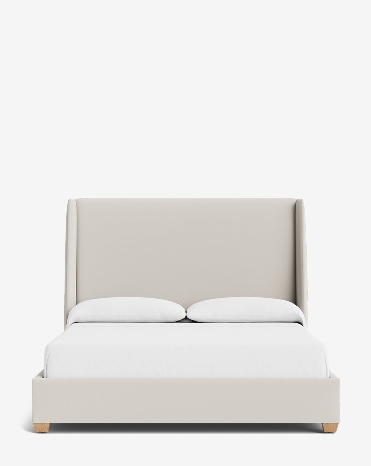 Walt Bed Tall Headboard - Queen Size Upholstered Bed Frame with Adjustable Height - Perfect for Modern Bedroom Decor & Small Spaces