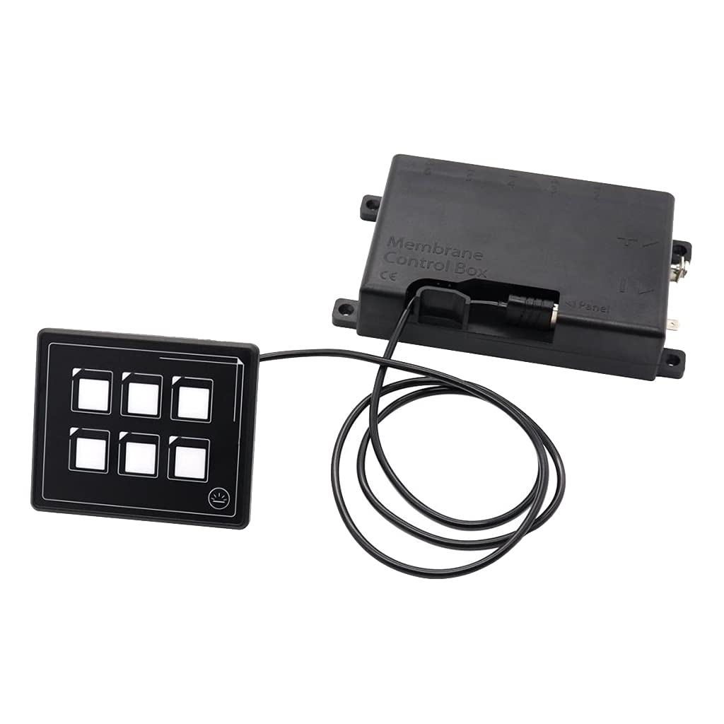 Universal Switch Panel with ON/Off Backlight Control, Micro USB Cable & Remote Control Box - Perfect for Home Automation, RV, Marine & DIY Electrical Projects